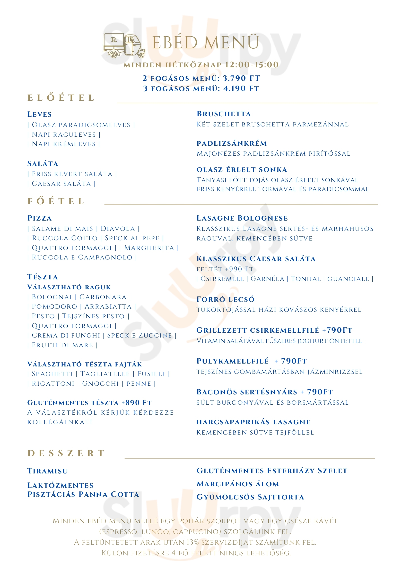 Ape Regina Budapest Menu - 1