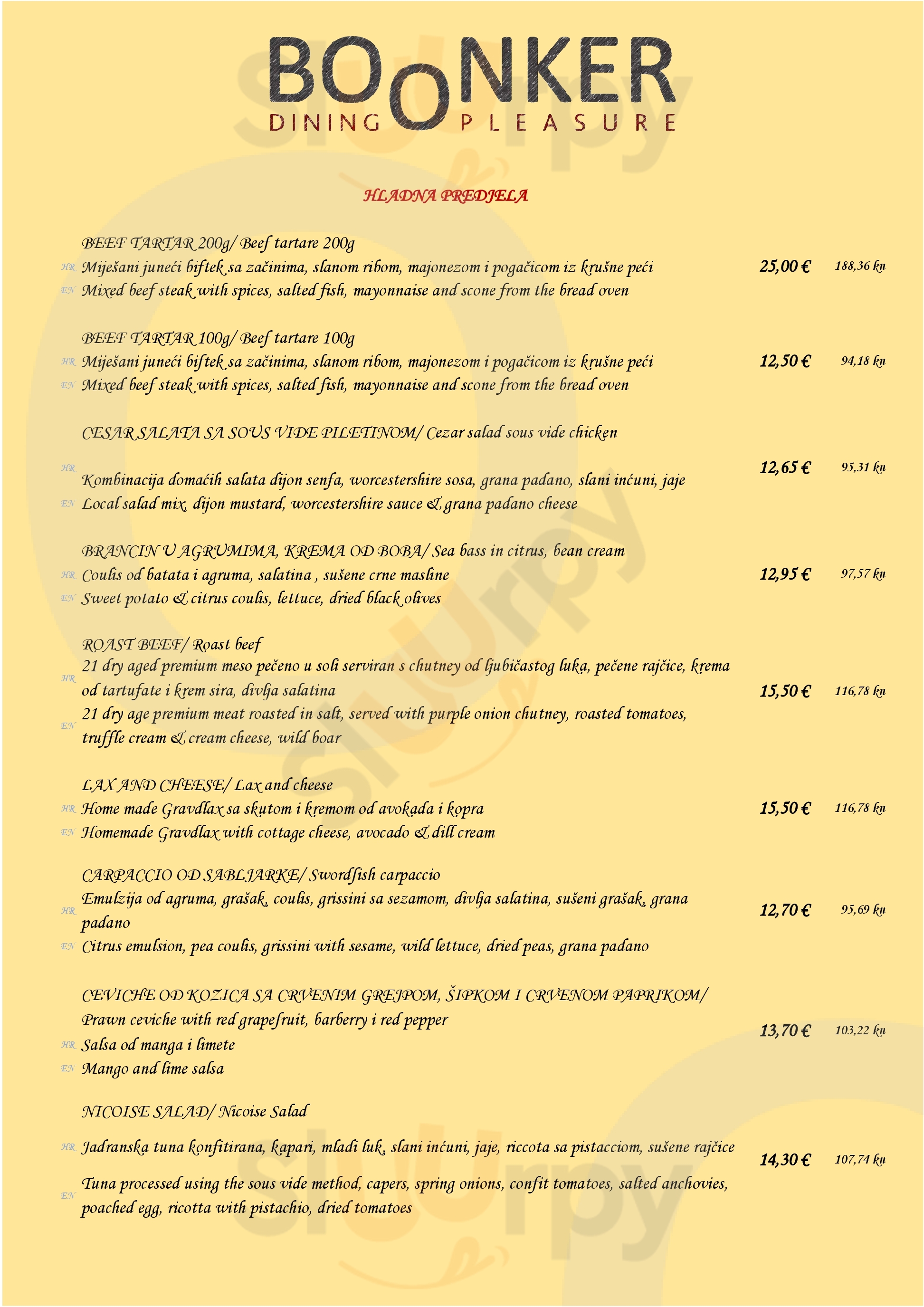 Boonker Rijeka Menu - 1