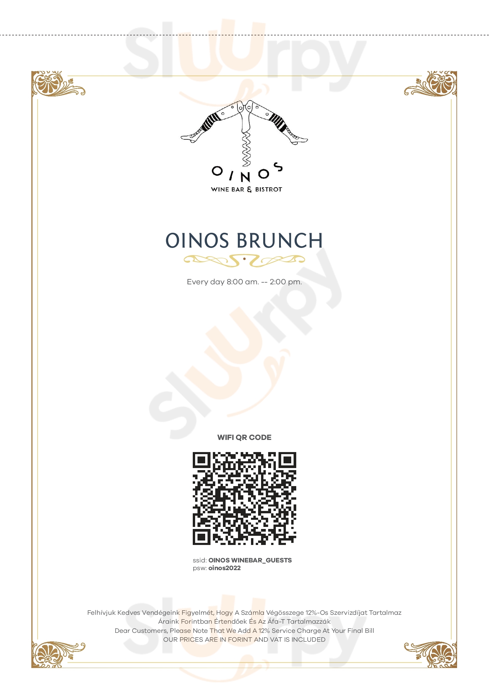 Main Menu - Oinos Winebar Bistrot