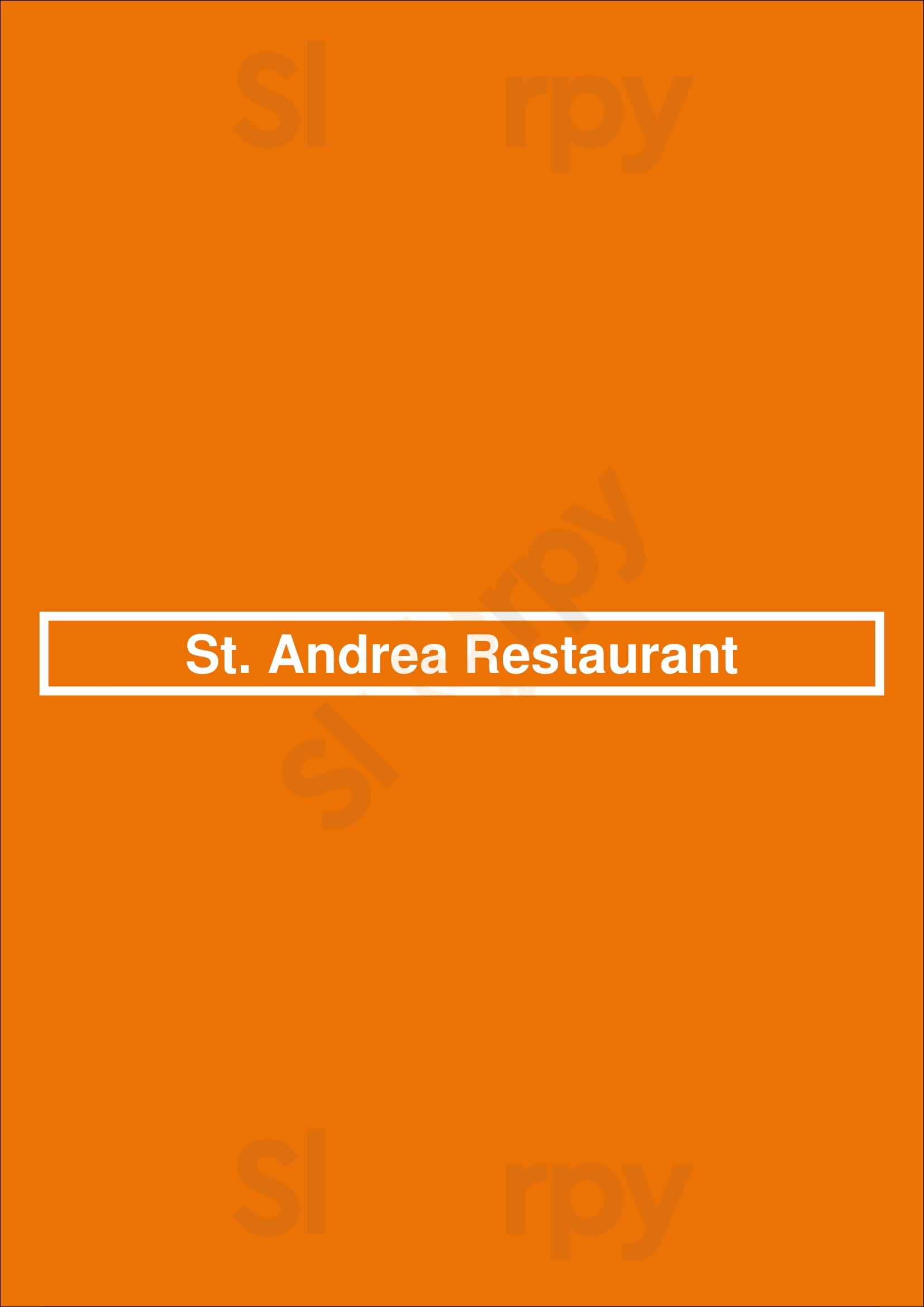 St. Andrea Restaurant Budapest Menu - 1
