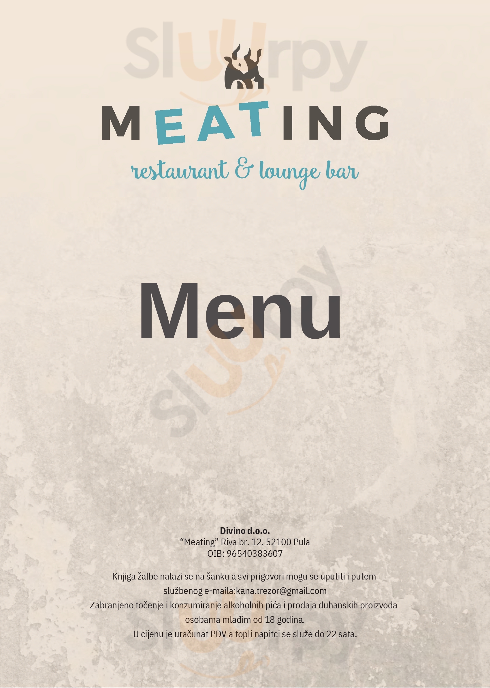 Meating Pula Menu - 1