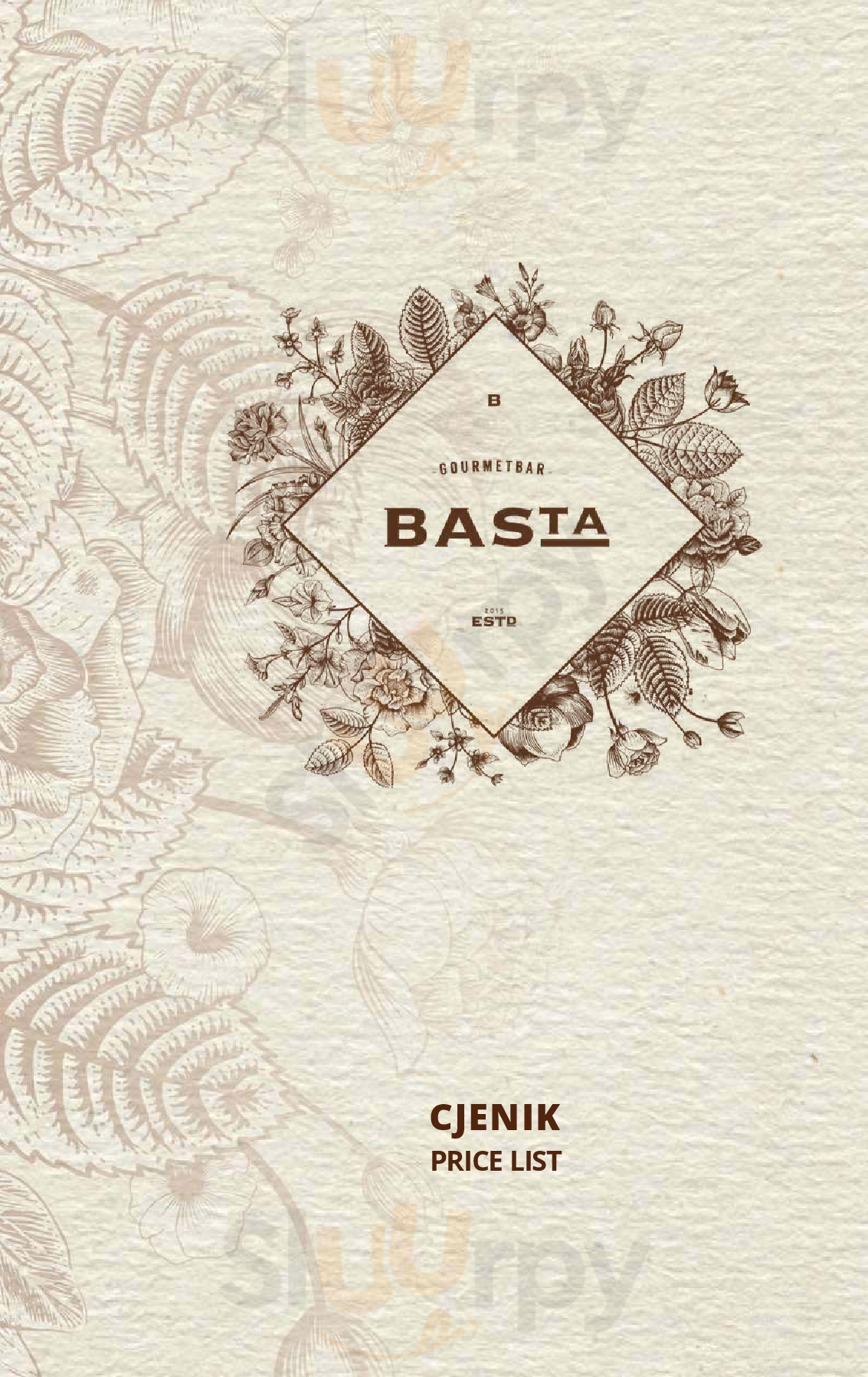 Basta Gourmet Bar Zagreb Menu - 1