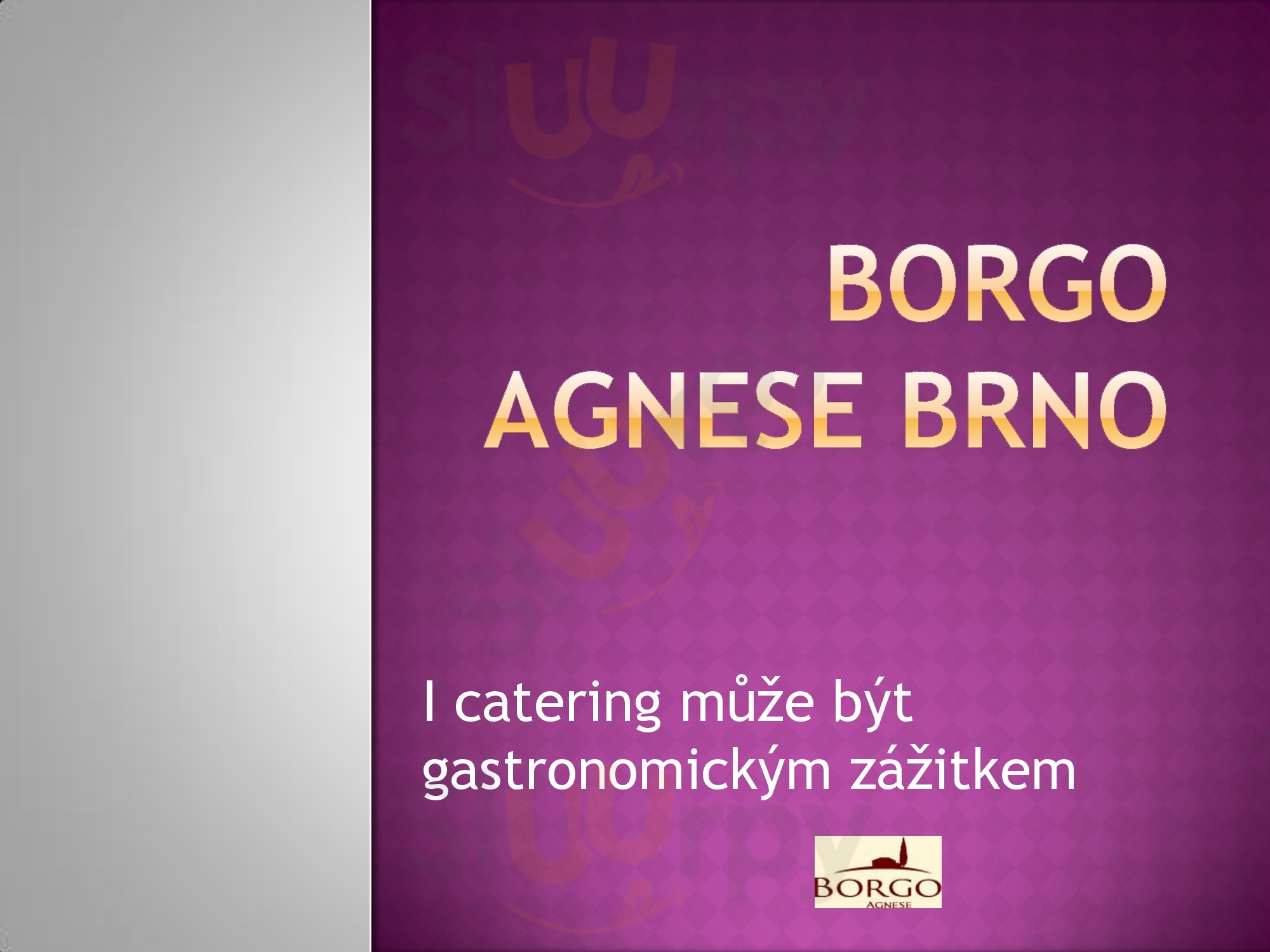 Borgo Agnese Brno Menu - 1