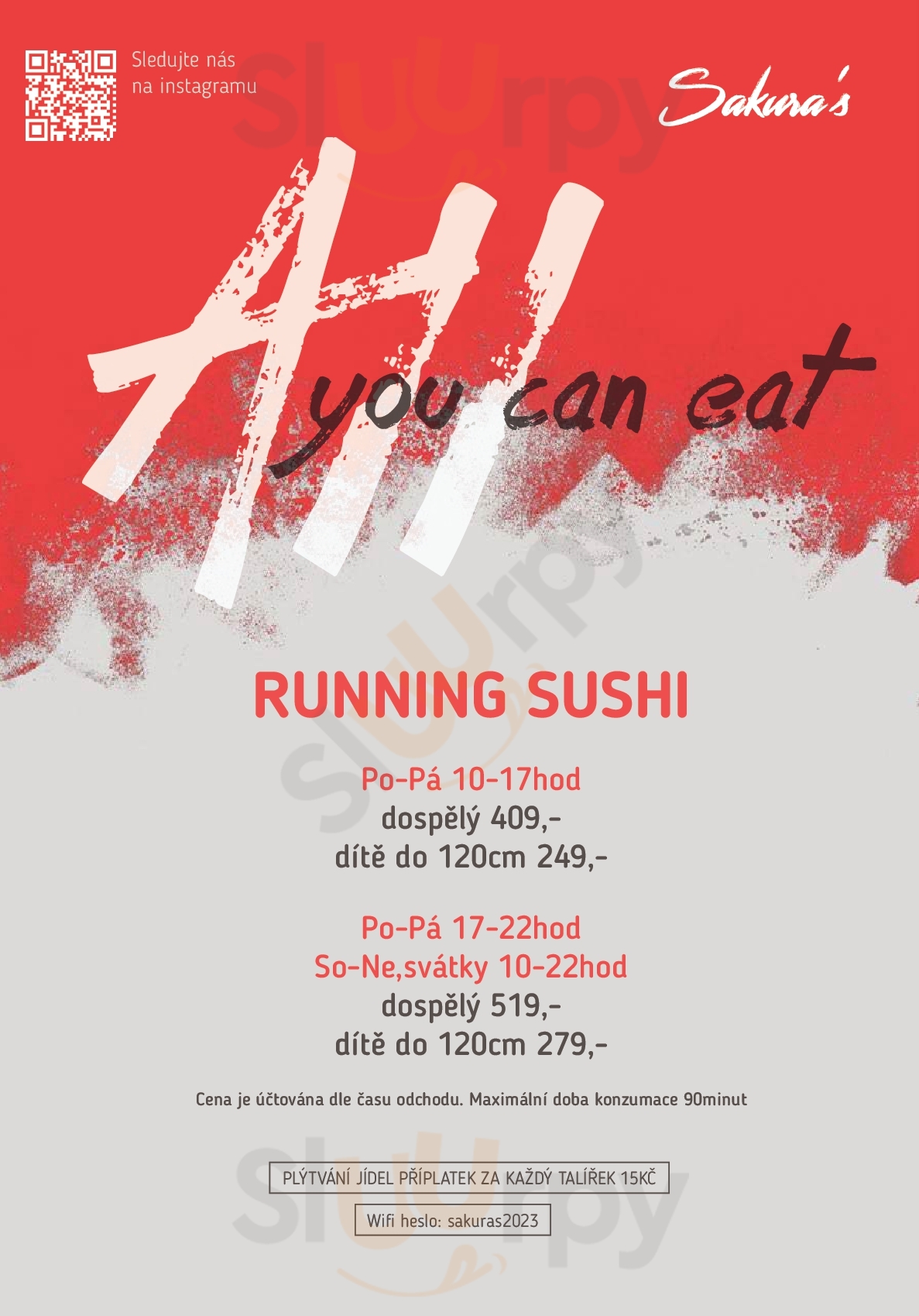 Sakura's Running Sushi Brno Menu - 1