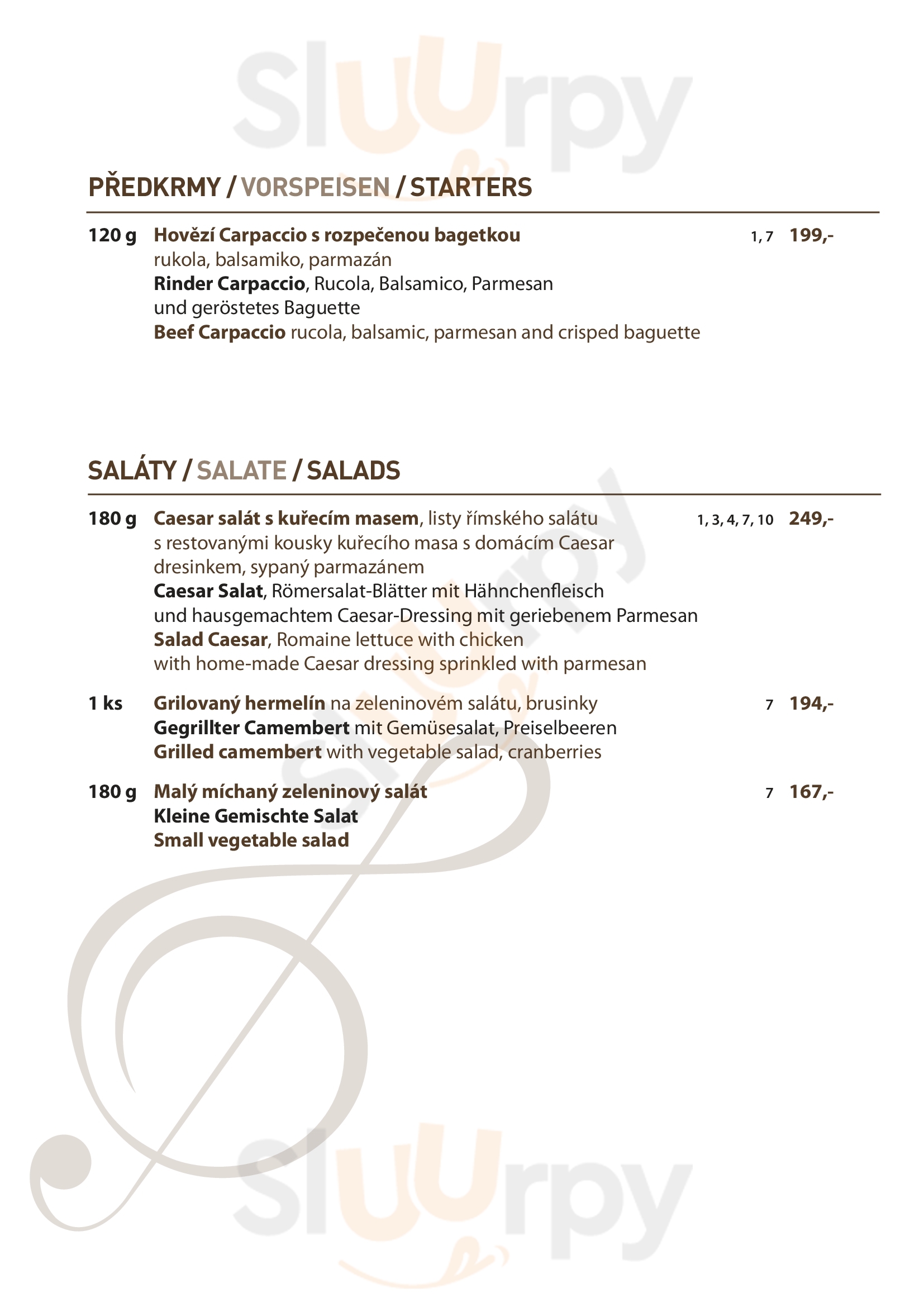 Hotel Maxant Restaurace Frymburk Menu - 1