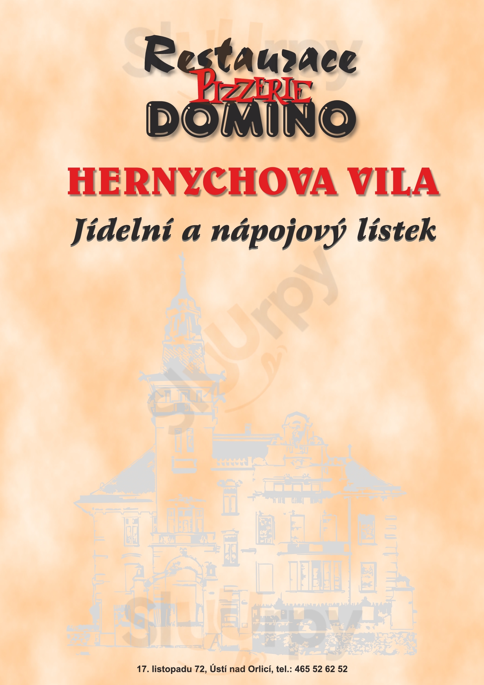 Restaurace Pizzerie Domino Ústí nad Orlicí Menu - 1