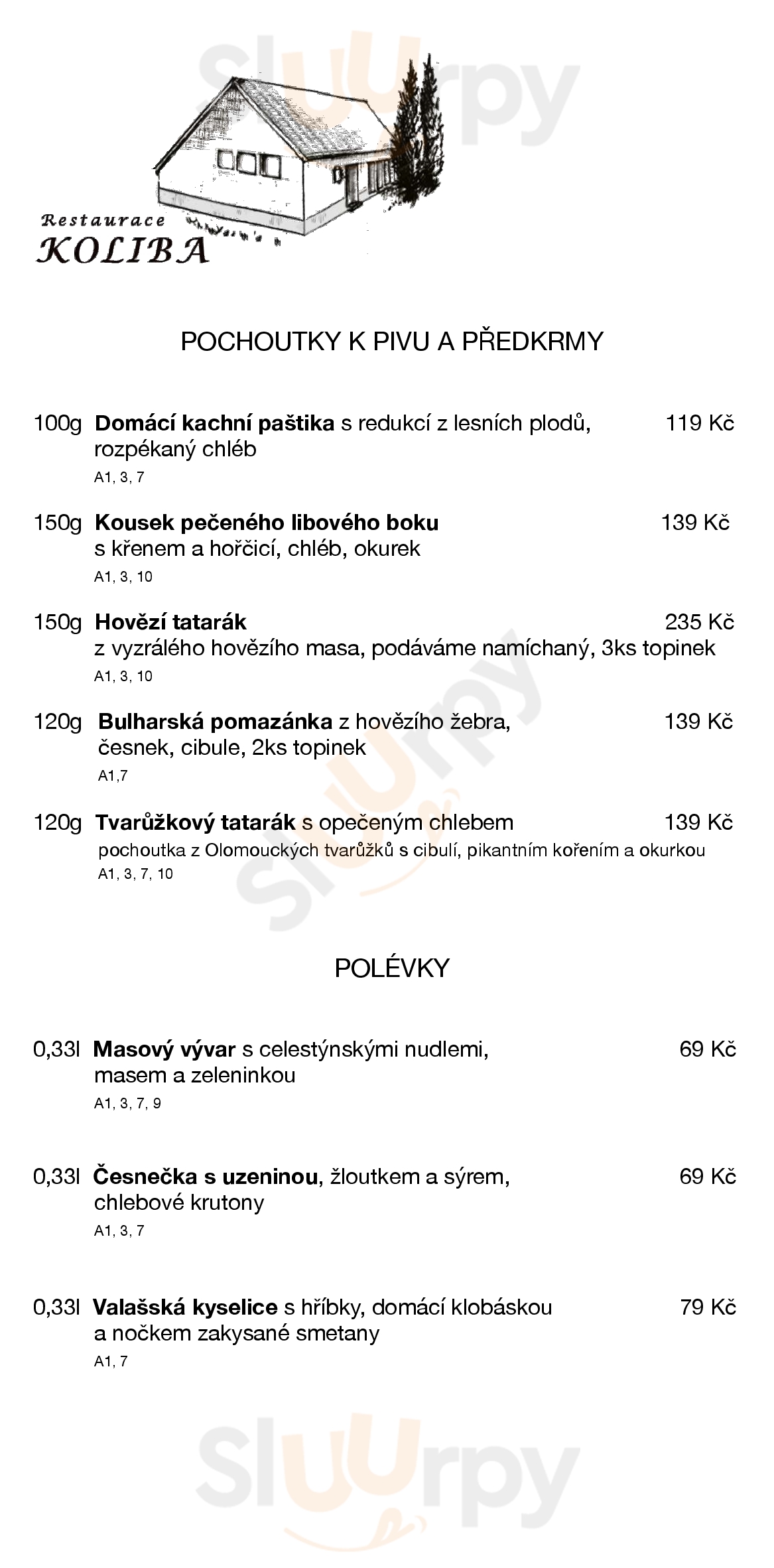 Restaurace Koliba Vratimov Menu - 1