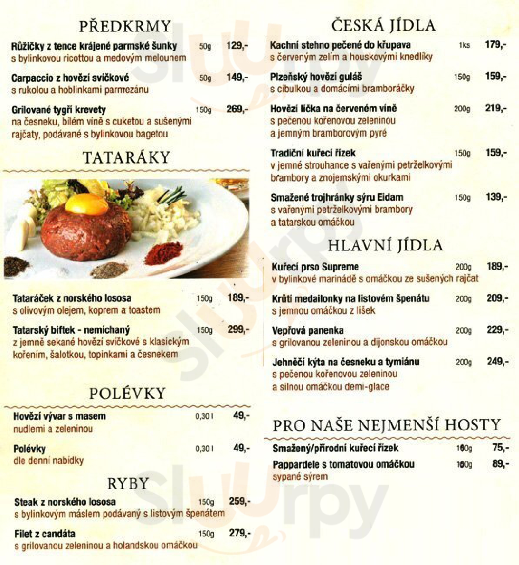 Ballon Praha Menu - 1