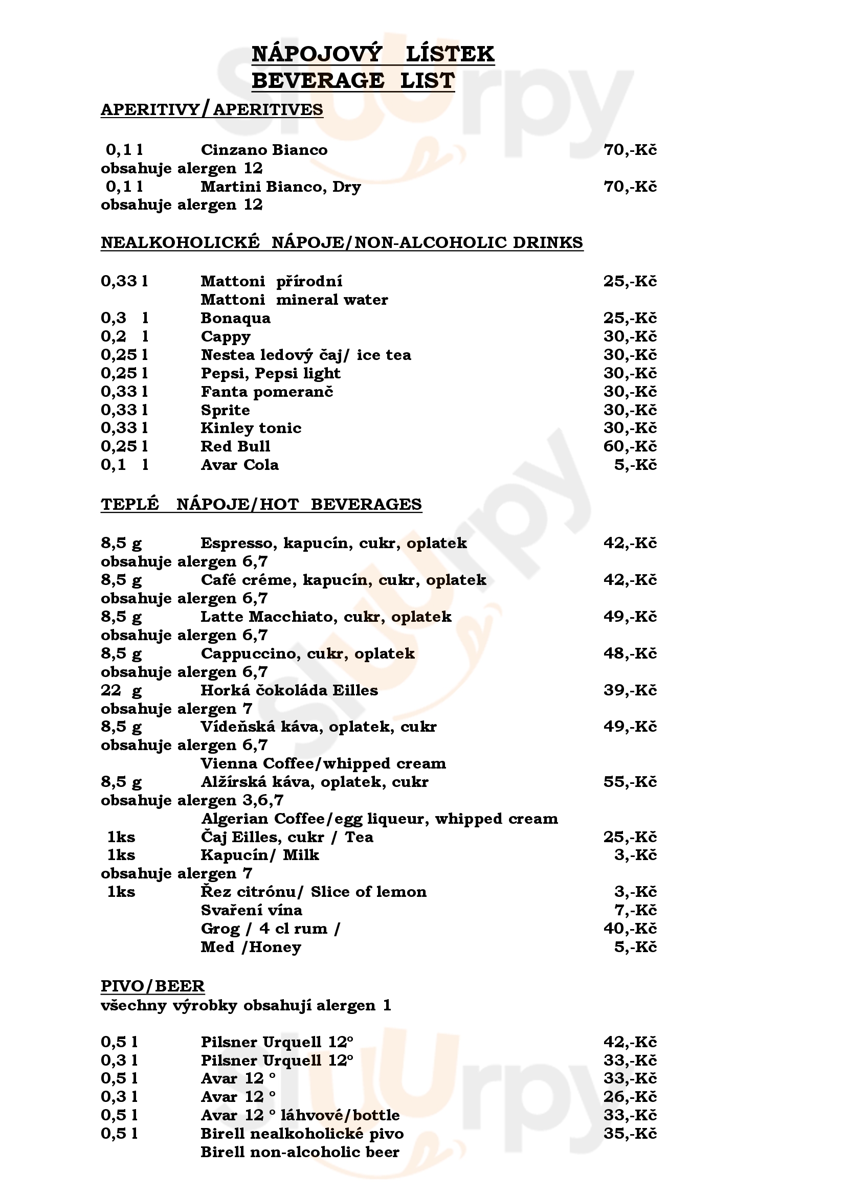 Max Ostrava Menu - 1