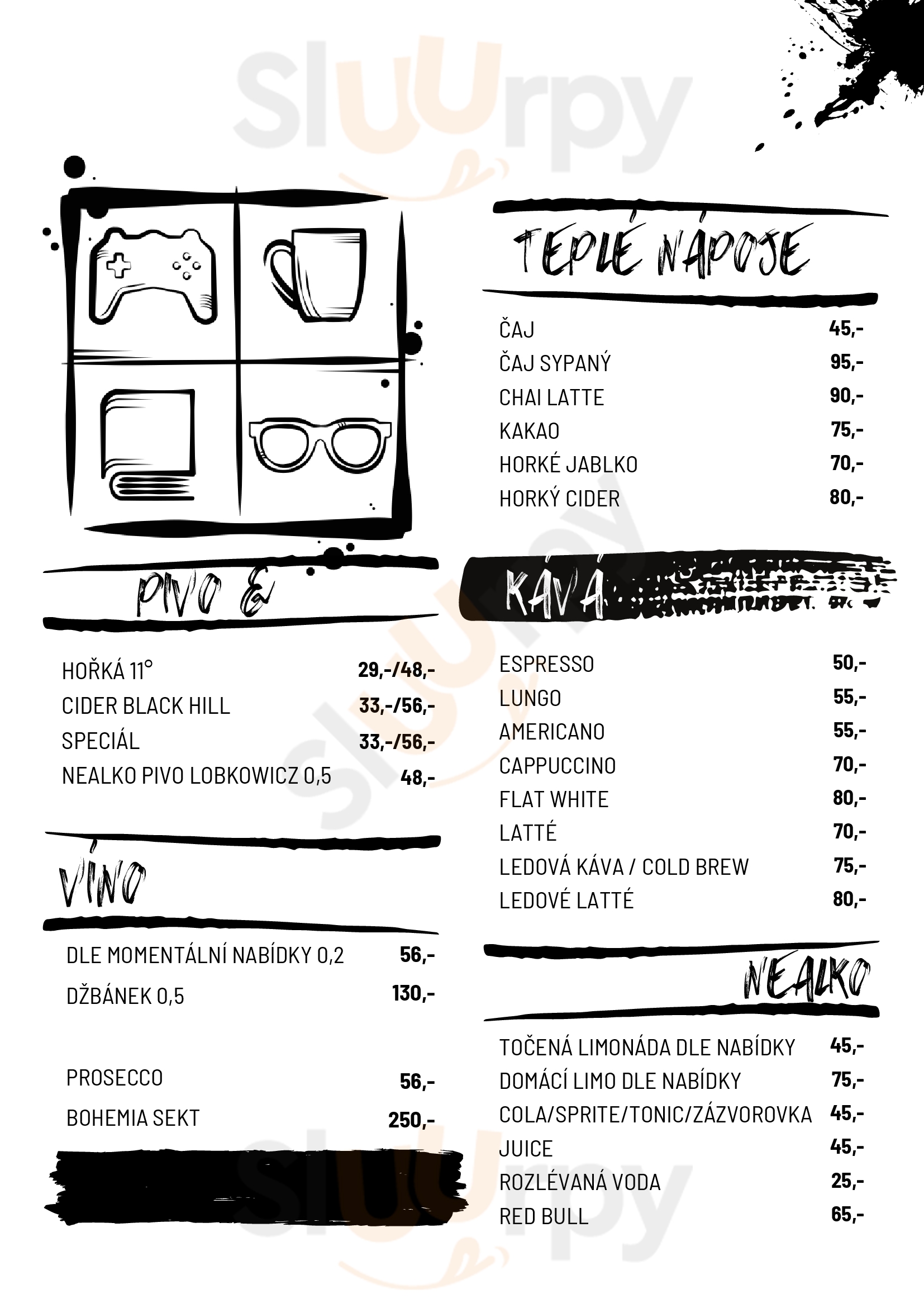 Geekárna - Café Bar Praha Menu - 1