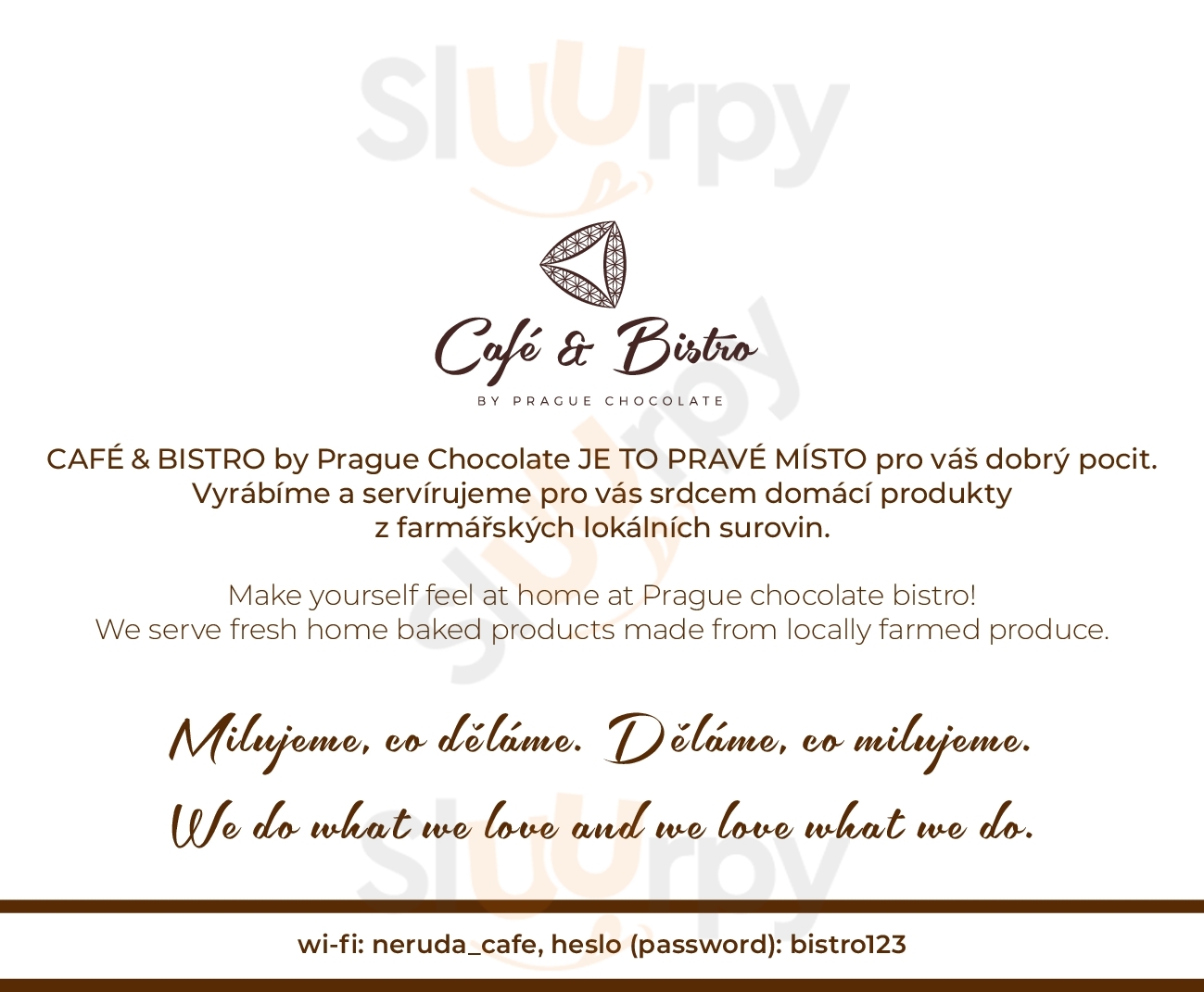 Prague Chocolate Café & Bistro Praha Menu - 1