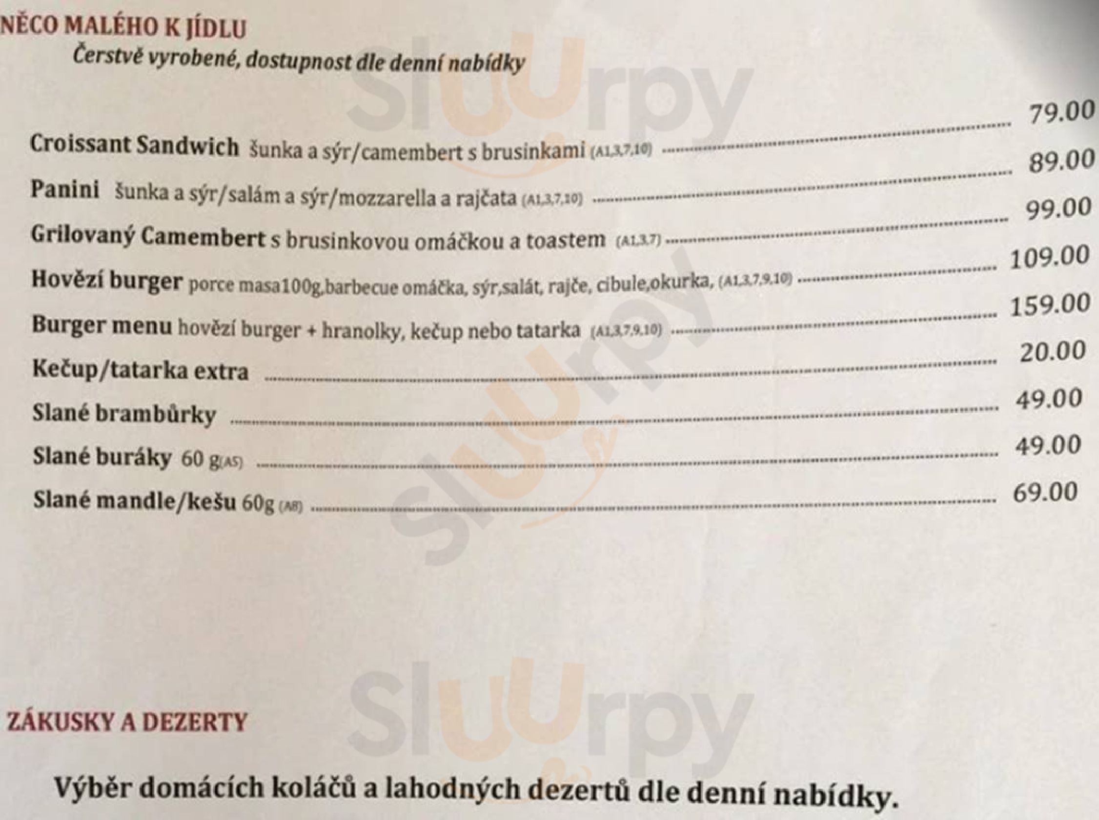 Caffé Vedle Praha Menu - 1