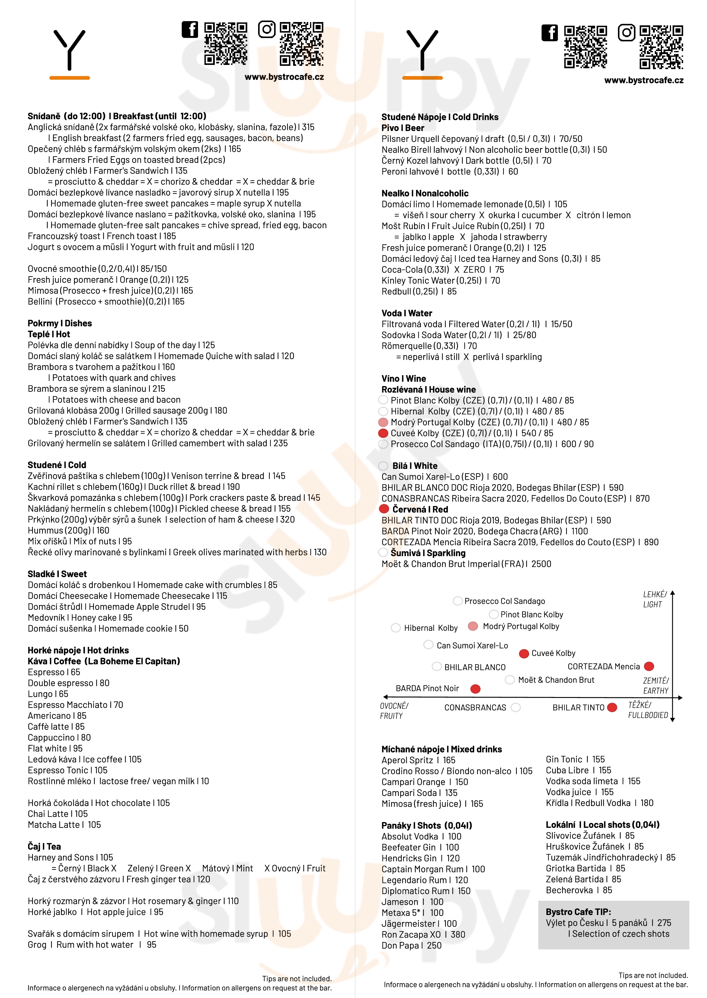 V Café Praha Menu - 1