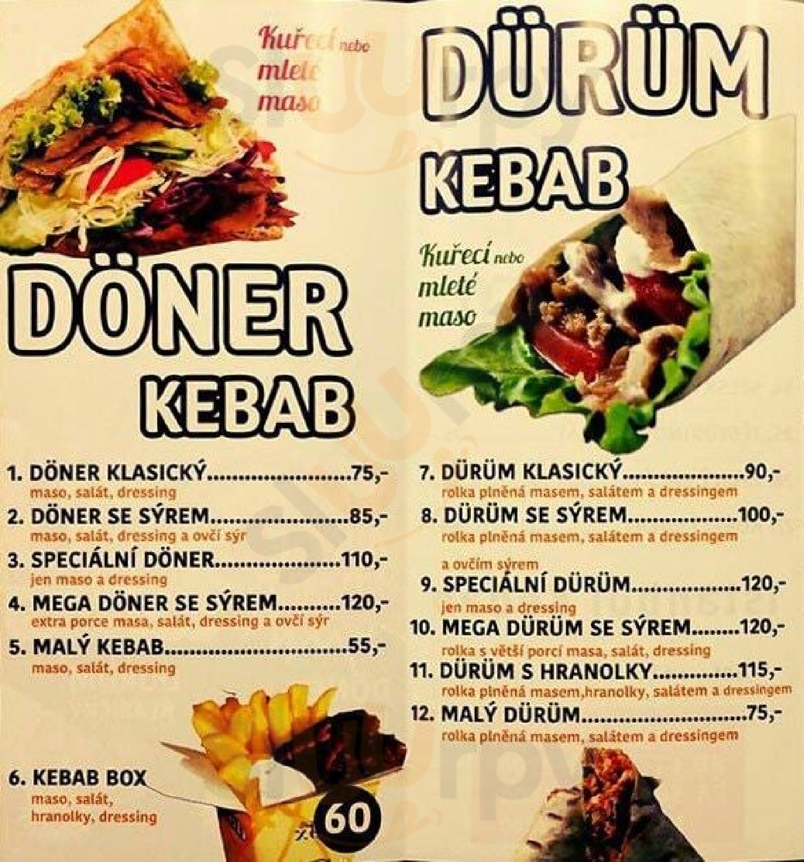 Istanbul Sara Kebab Praha Menu - 1