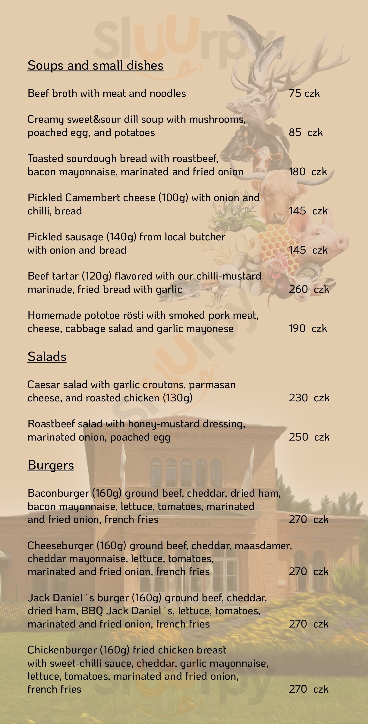 Szeged Brno Menu - 1