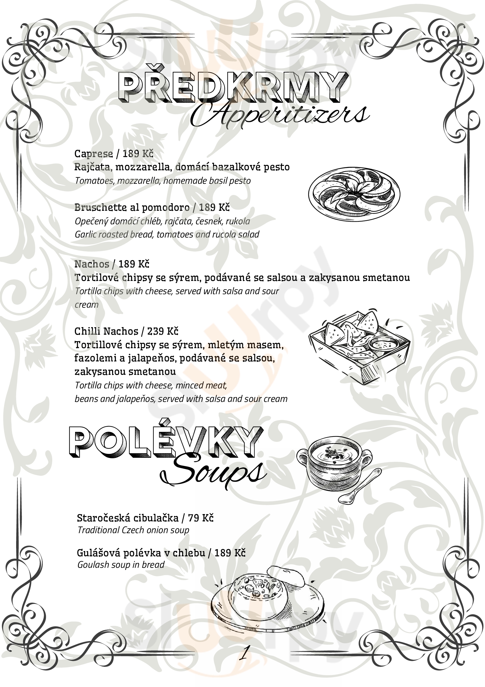 Josie Bar Praha Menu - 1