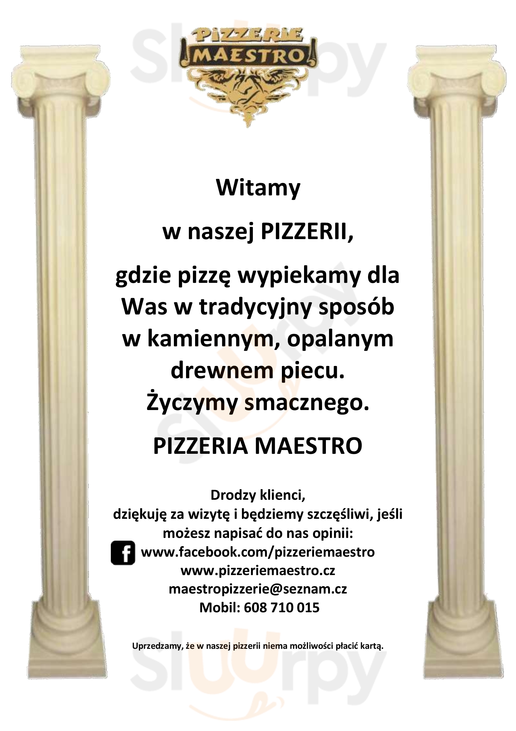 Maestro Pizzerie Český Těšín Menu - 1