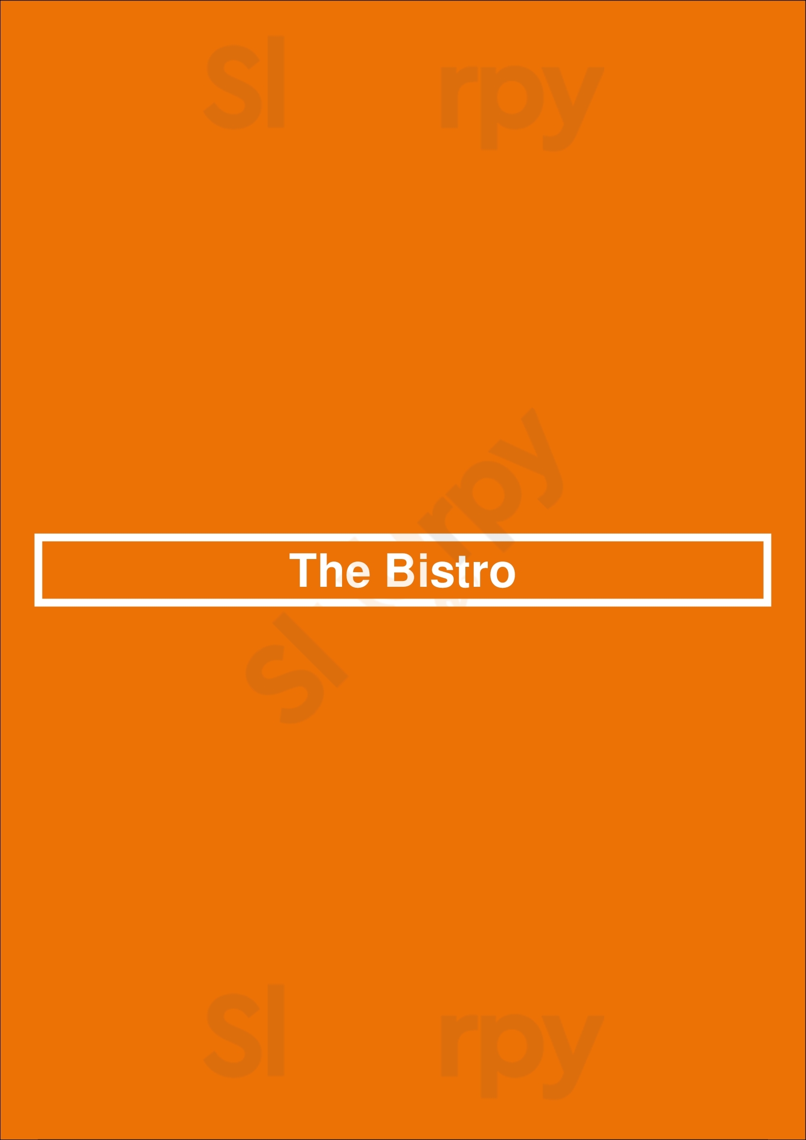 The Bistro Praha Menu - 1