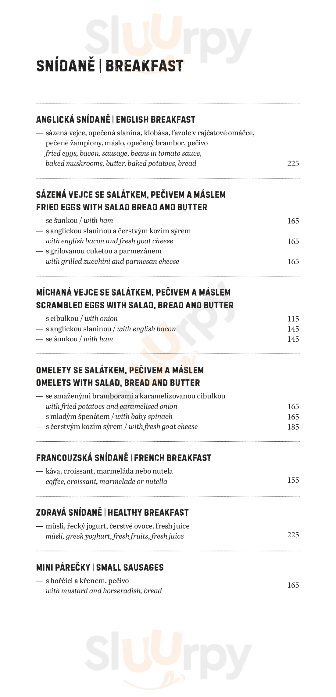 Main Menu - Kavárna Tobruk