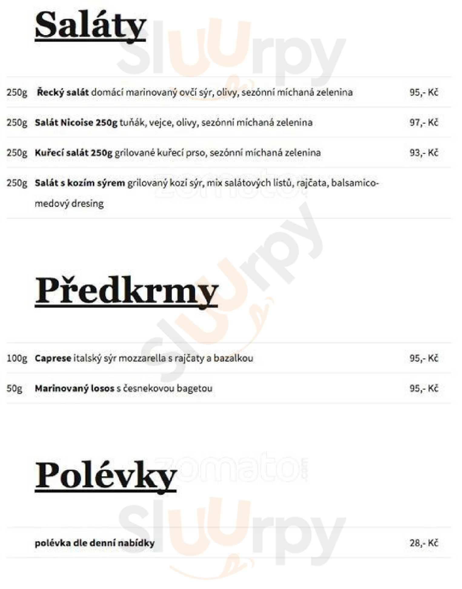 Pink Floyd Café Praha Menu - 1