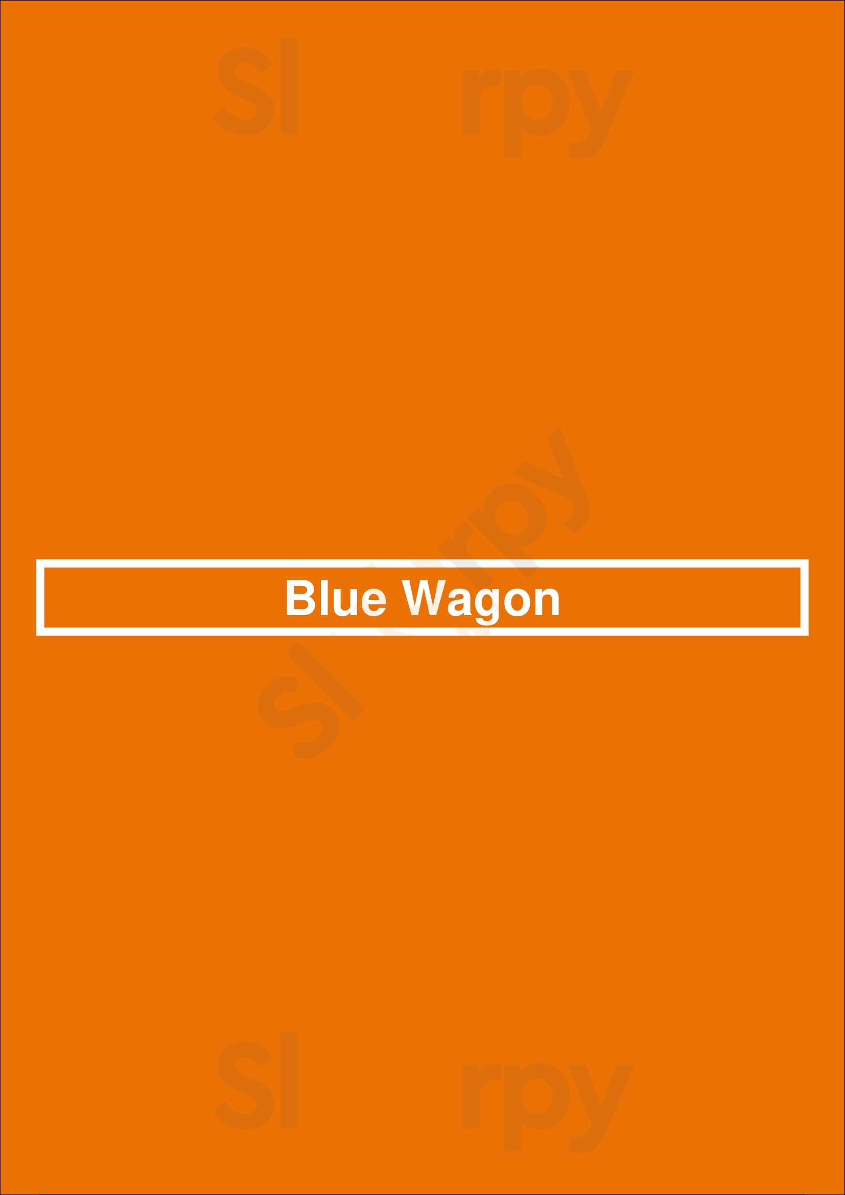 Blue Wagon Praha Menu - 1