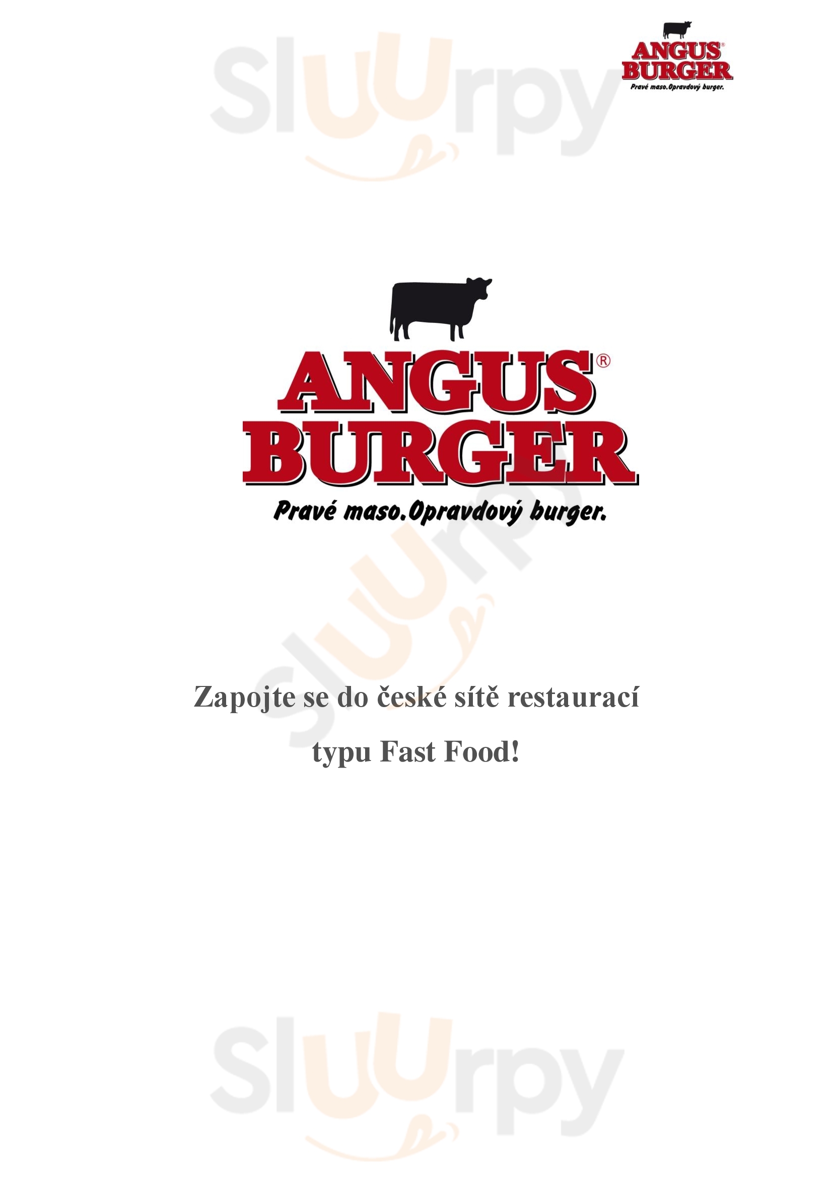 Angus Burger Plzeň Menu - 1