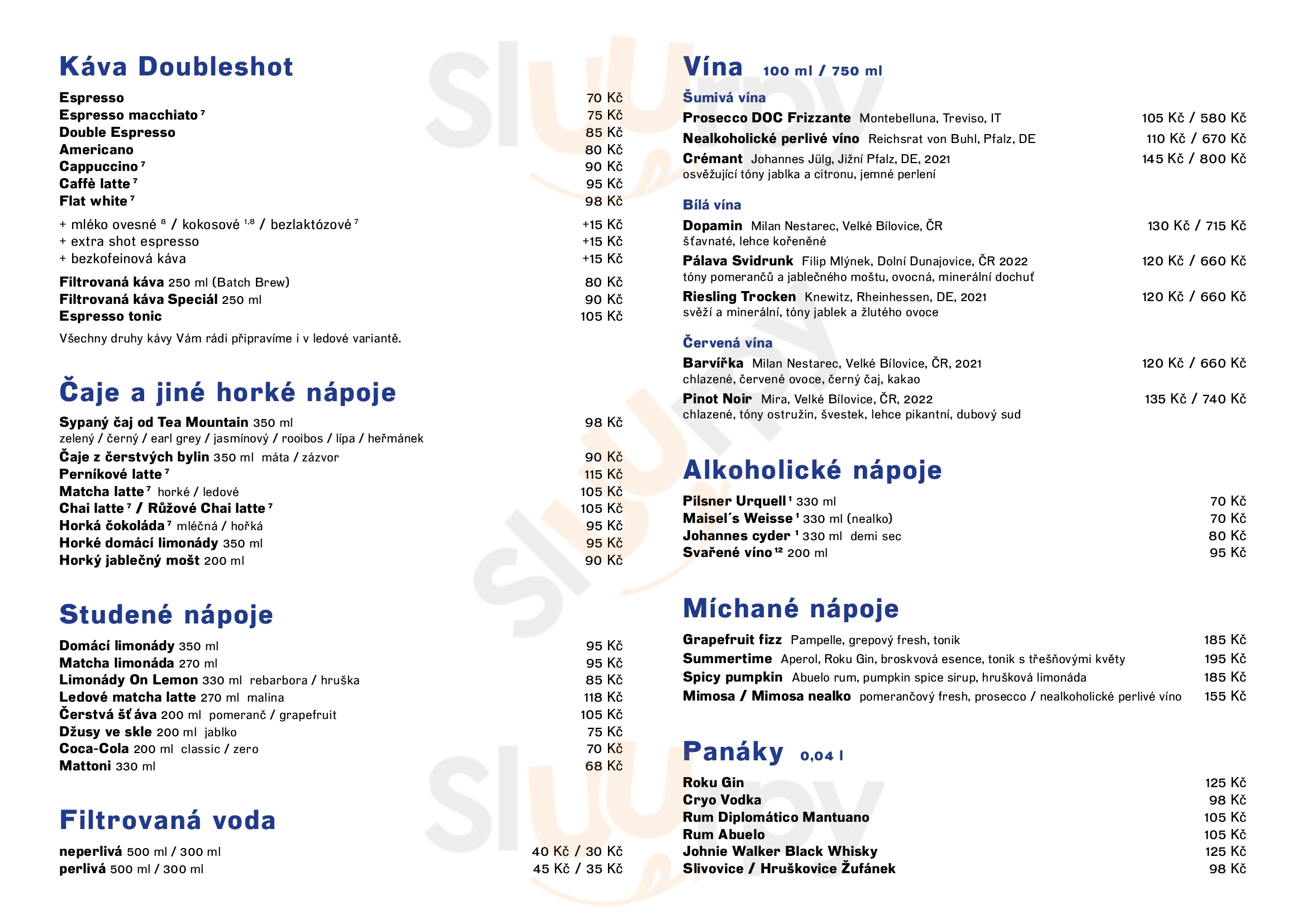 Main Menu - Smetanaq Café & Bistro