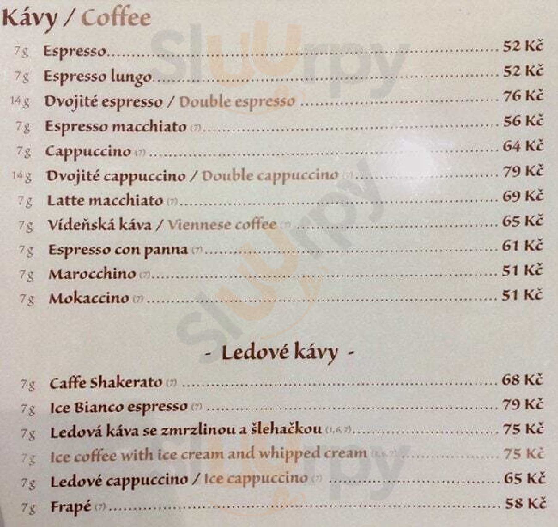 CafÉ Level Praha Menu - 1