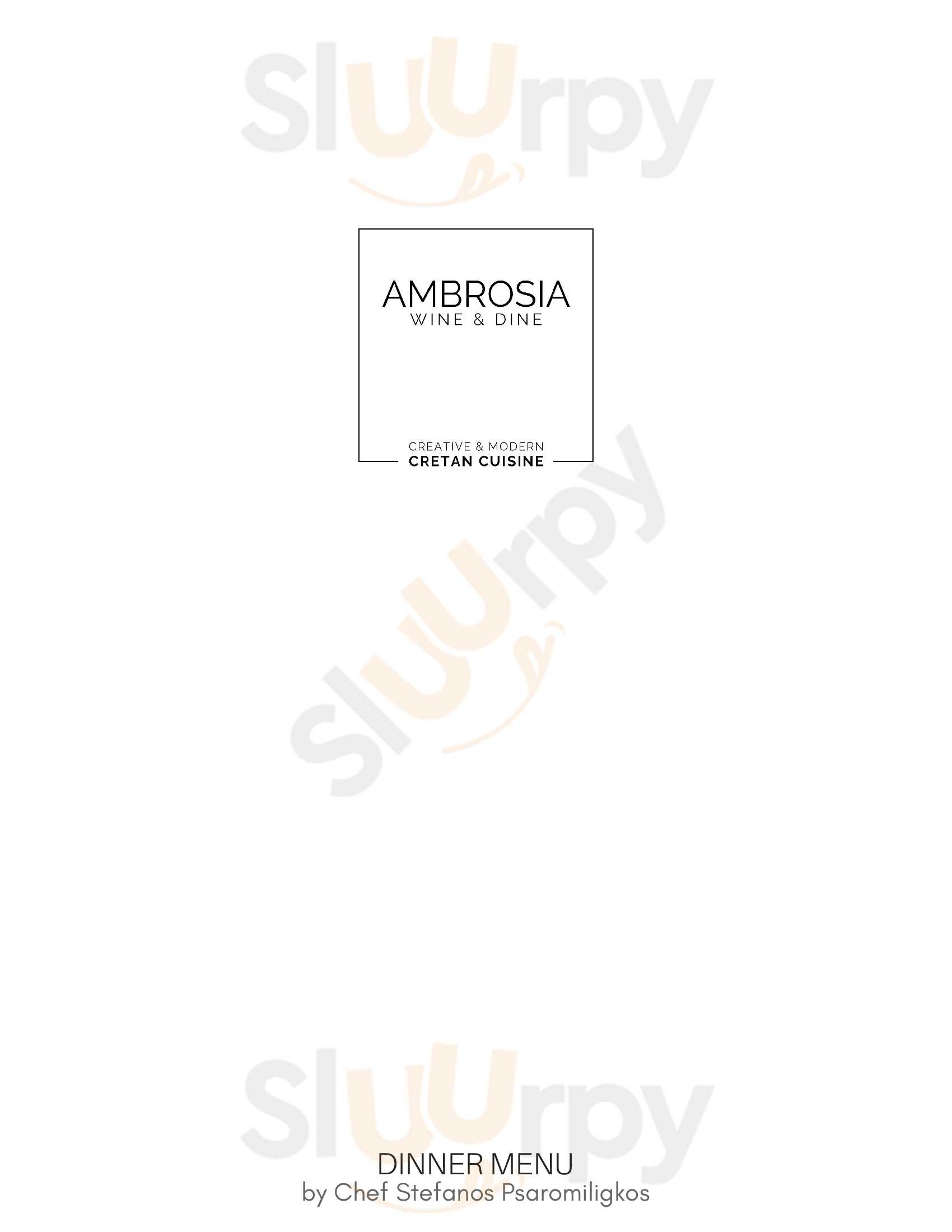Ambrosia Wine & Dine Κάτω Δαράτσο Menu - 1