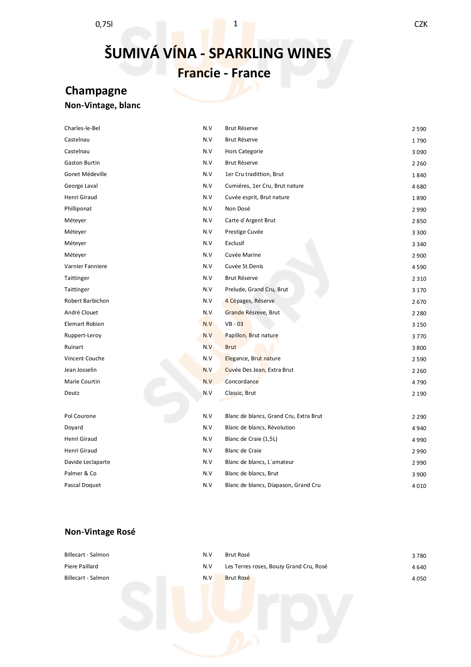 Main Menu - U Matěje