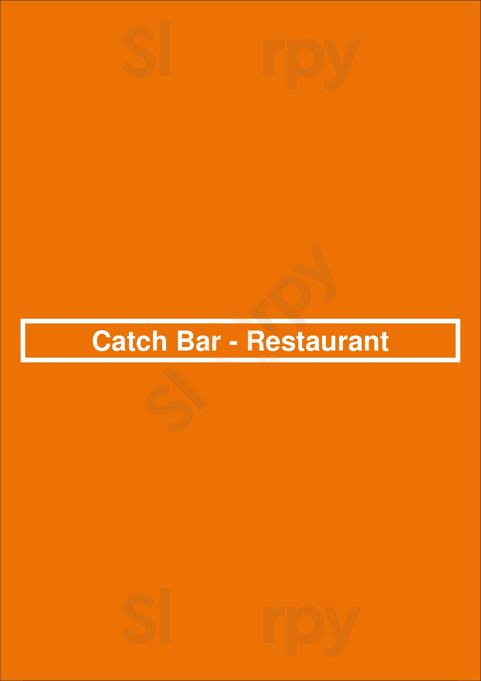 Catch Bar - Restaurant Οία Menu - 1