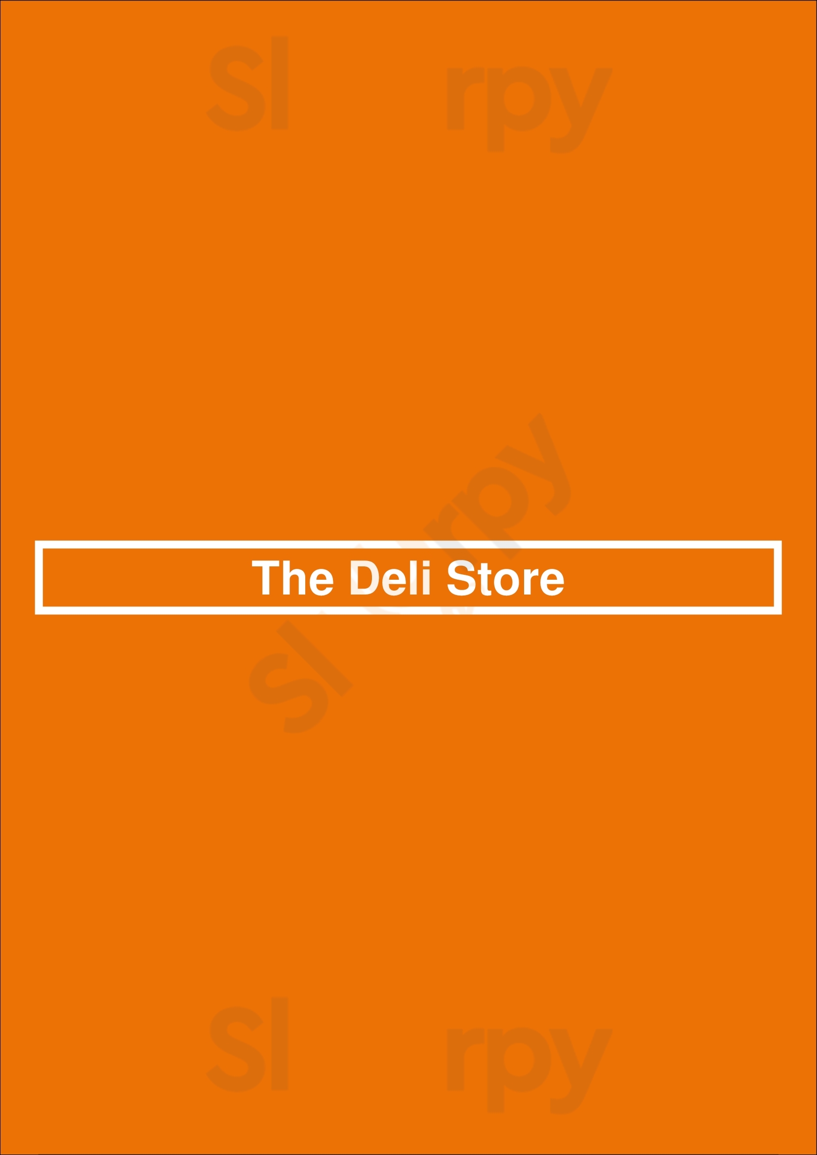 The Deli Store Ashbourne Menu - 1