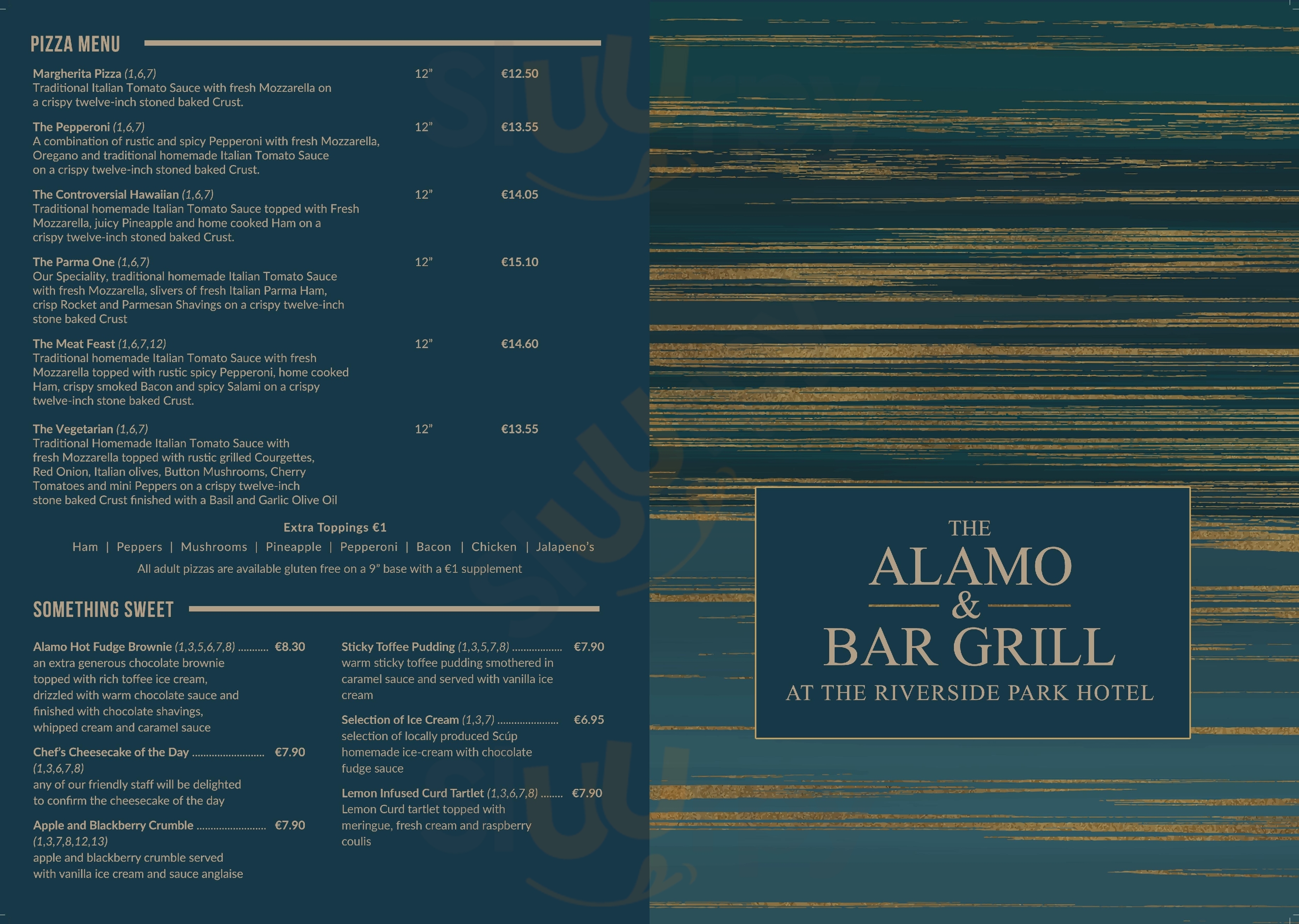 The Alamo Steakhouse At The Riverside Park  Hotel Enniscorthy Menu - 1