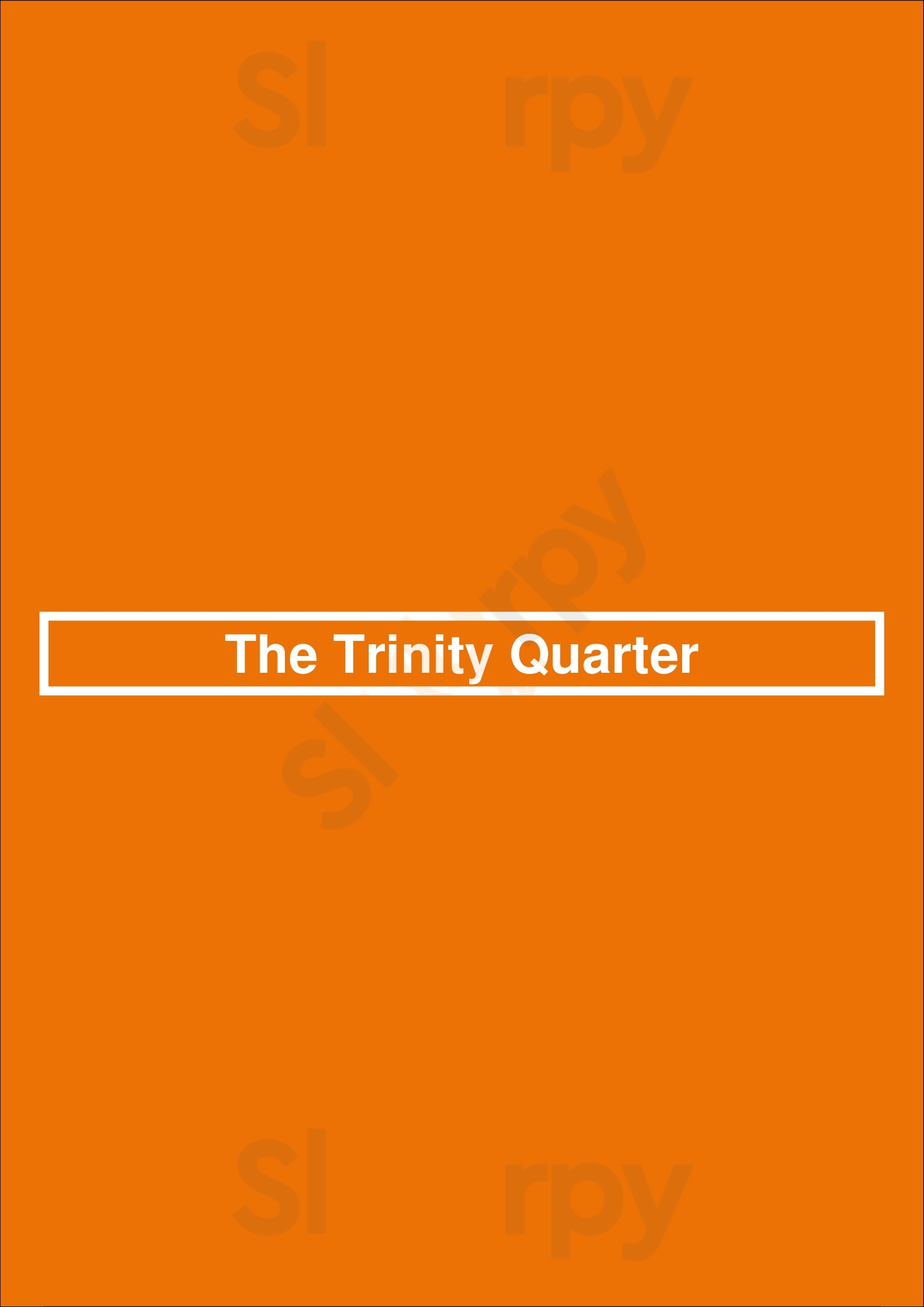 The Trinity Quarter Drogheda Menu - 1