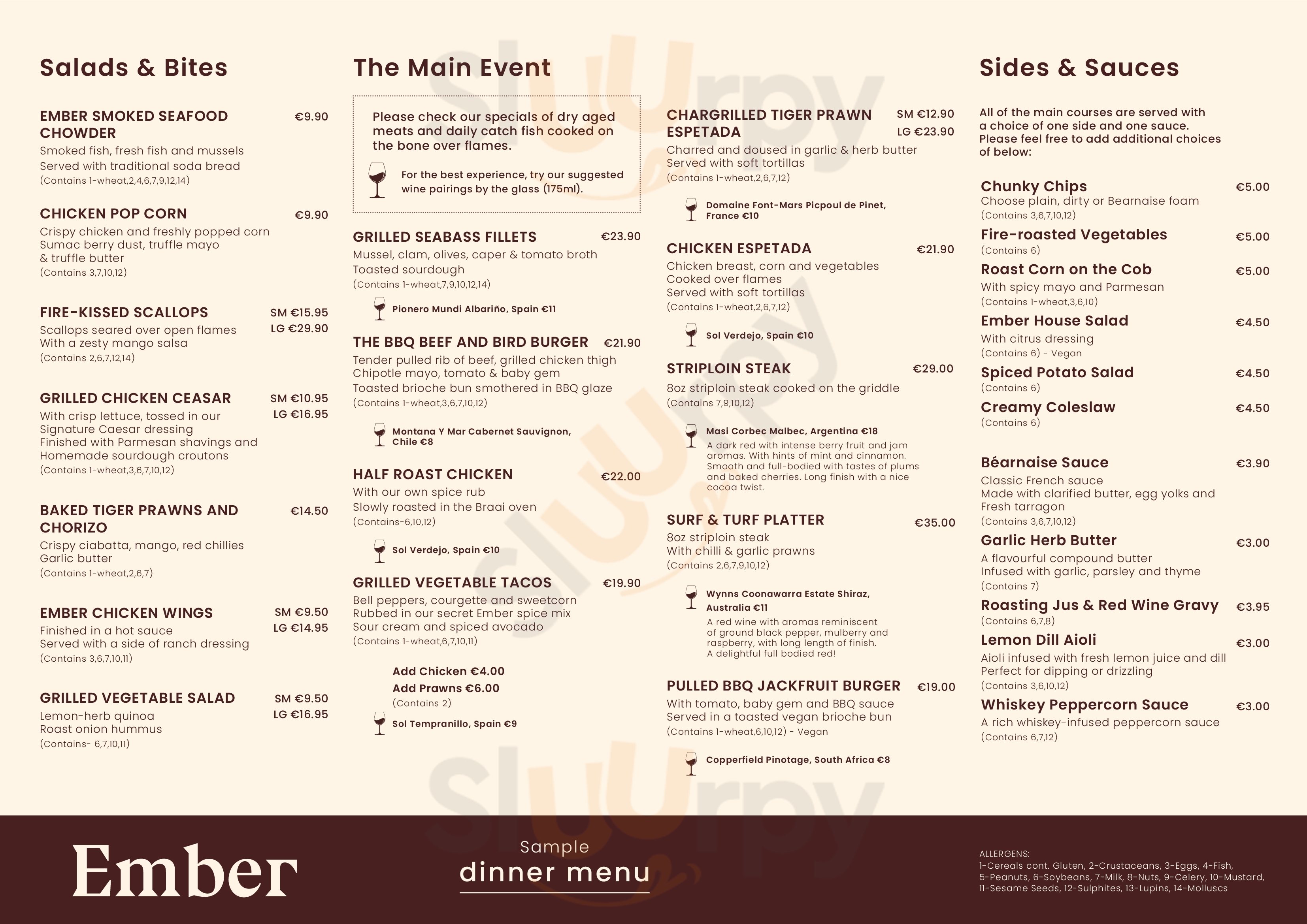 The Brasserie Kilkenny Menu - 1