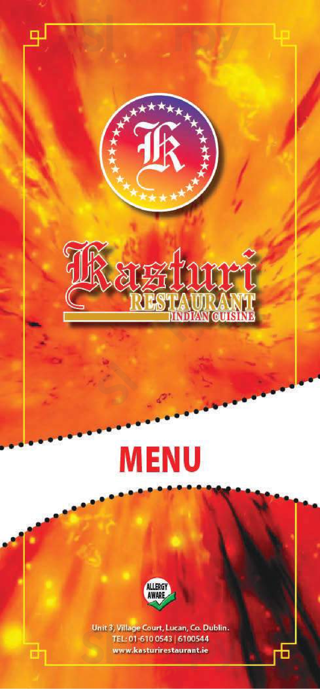 Kasturi Restaurant Lucan Menu - 1
