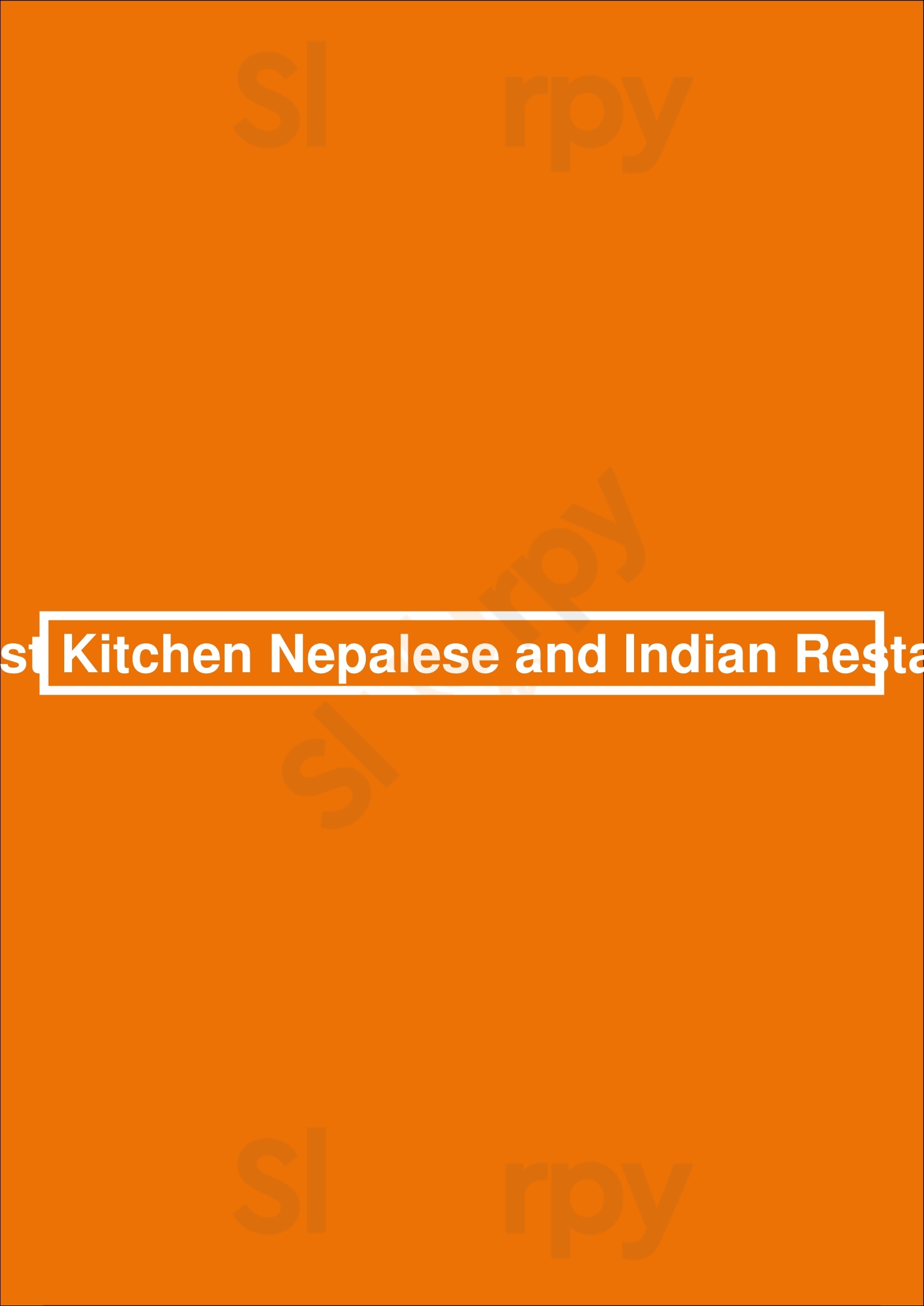 Everest Kitchen Nepalese And Indian Restaurant Swords Menu - 1