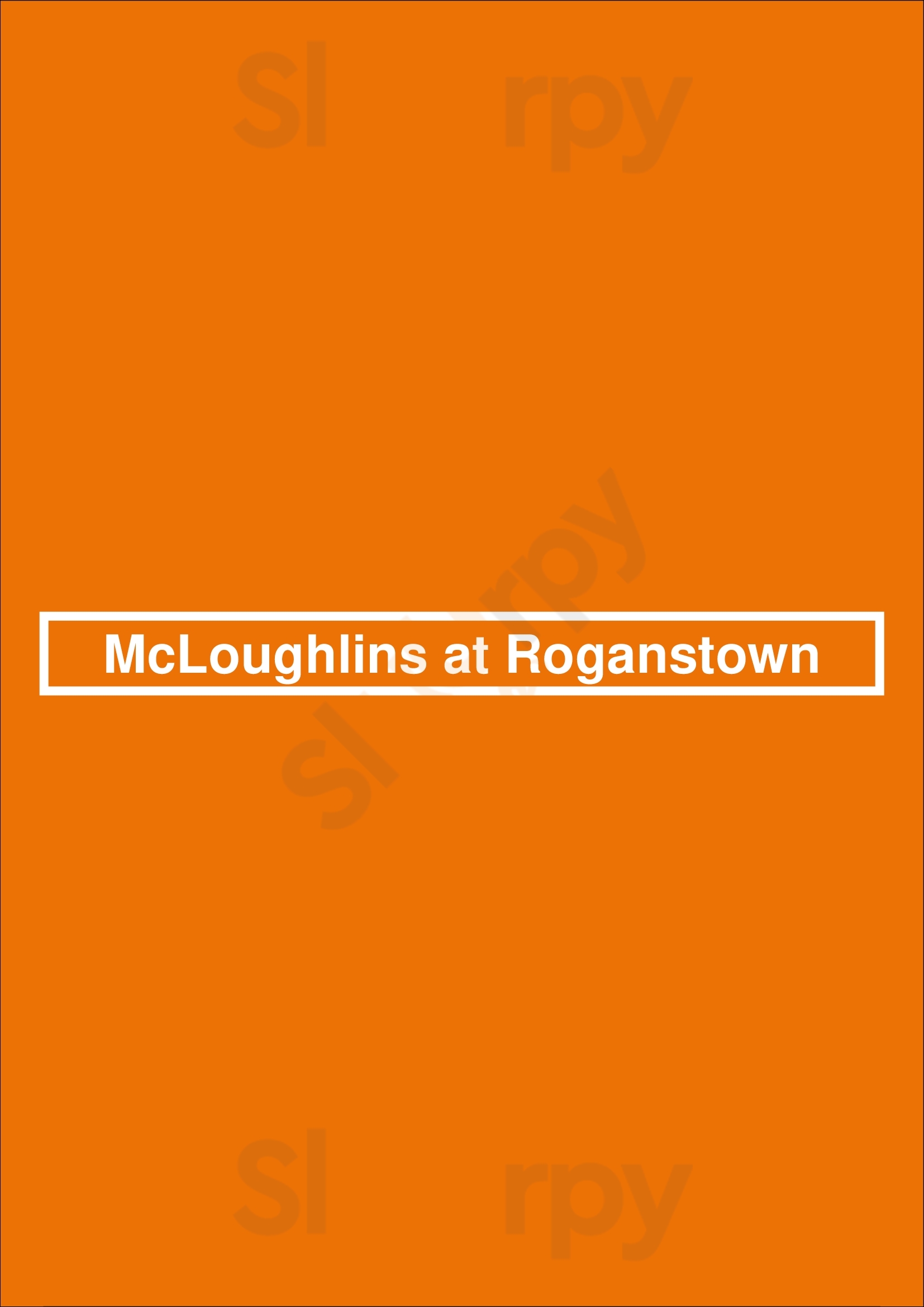 Mcloughlins At Roganstown Swords Menu - 1