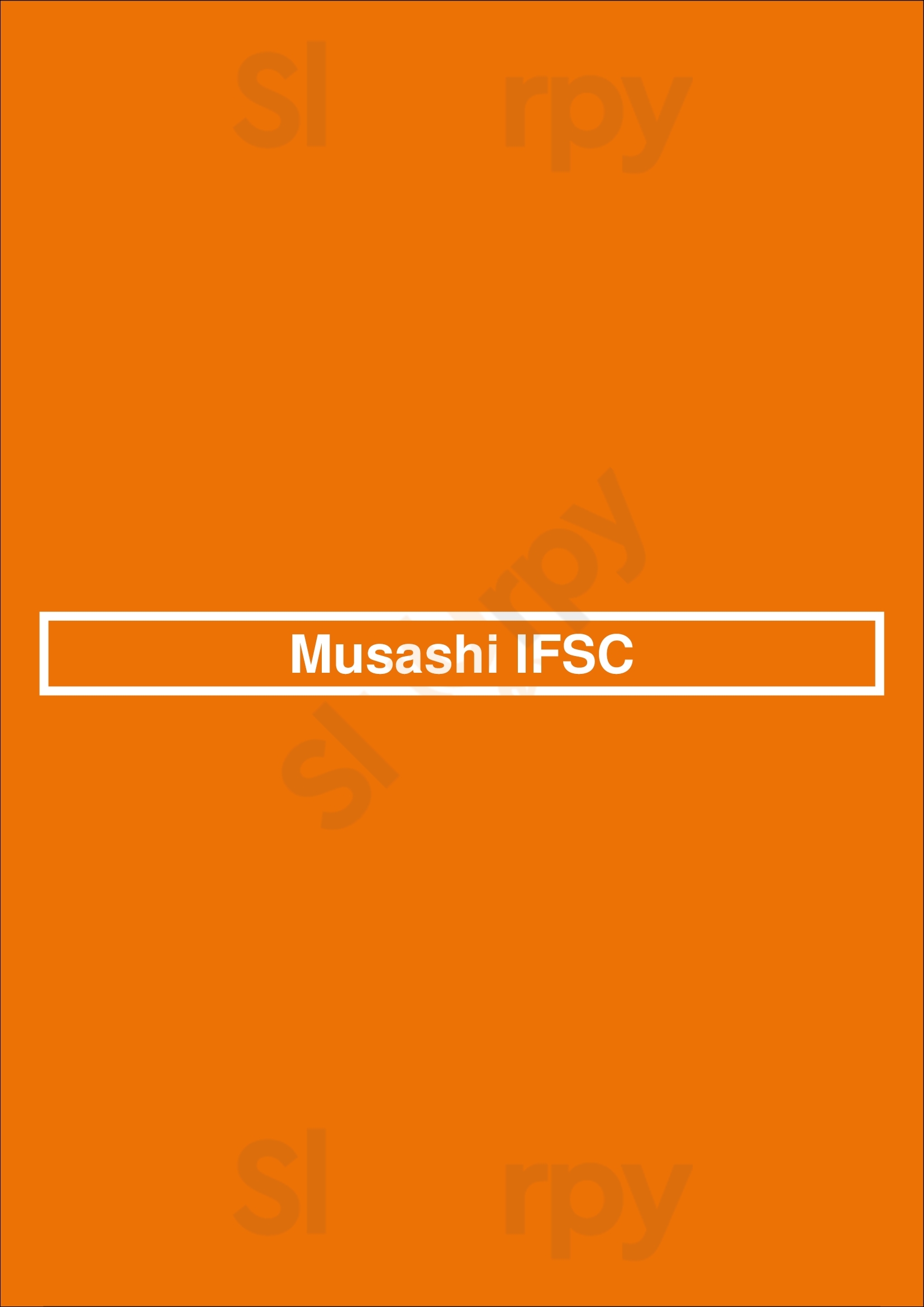 Musashi Ifsc Dublin Menu - 1