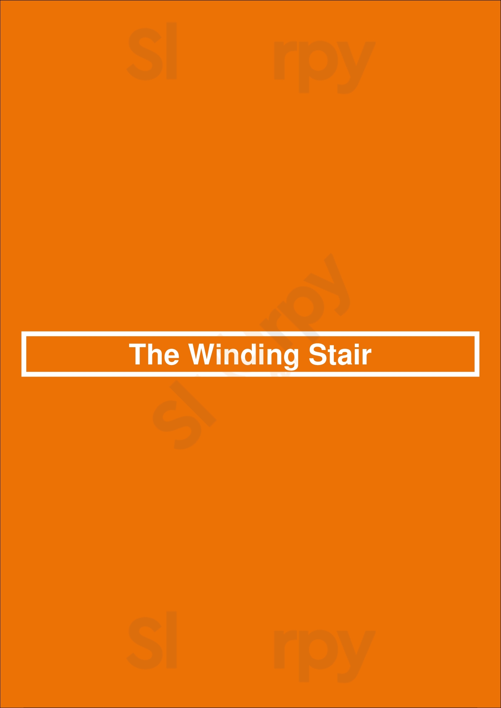 The Winding Stair Dublin Menu - 1