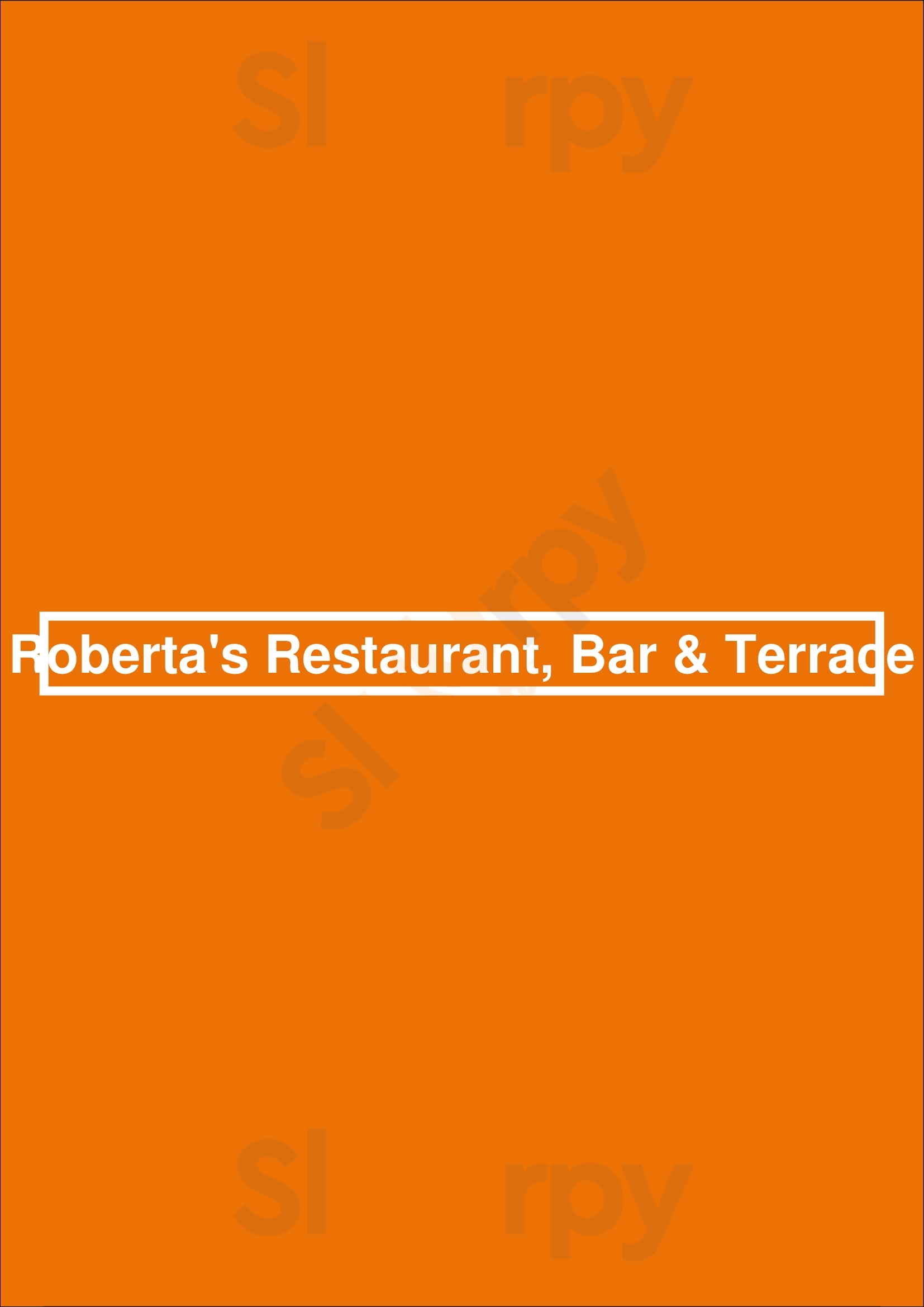 Roberta's Restaurant, Bar & Terrace Dublin Menu - 1
