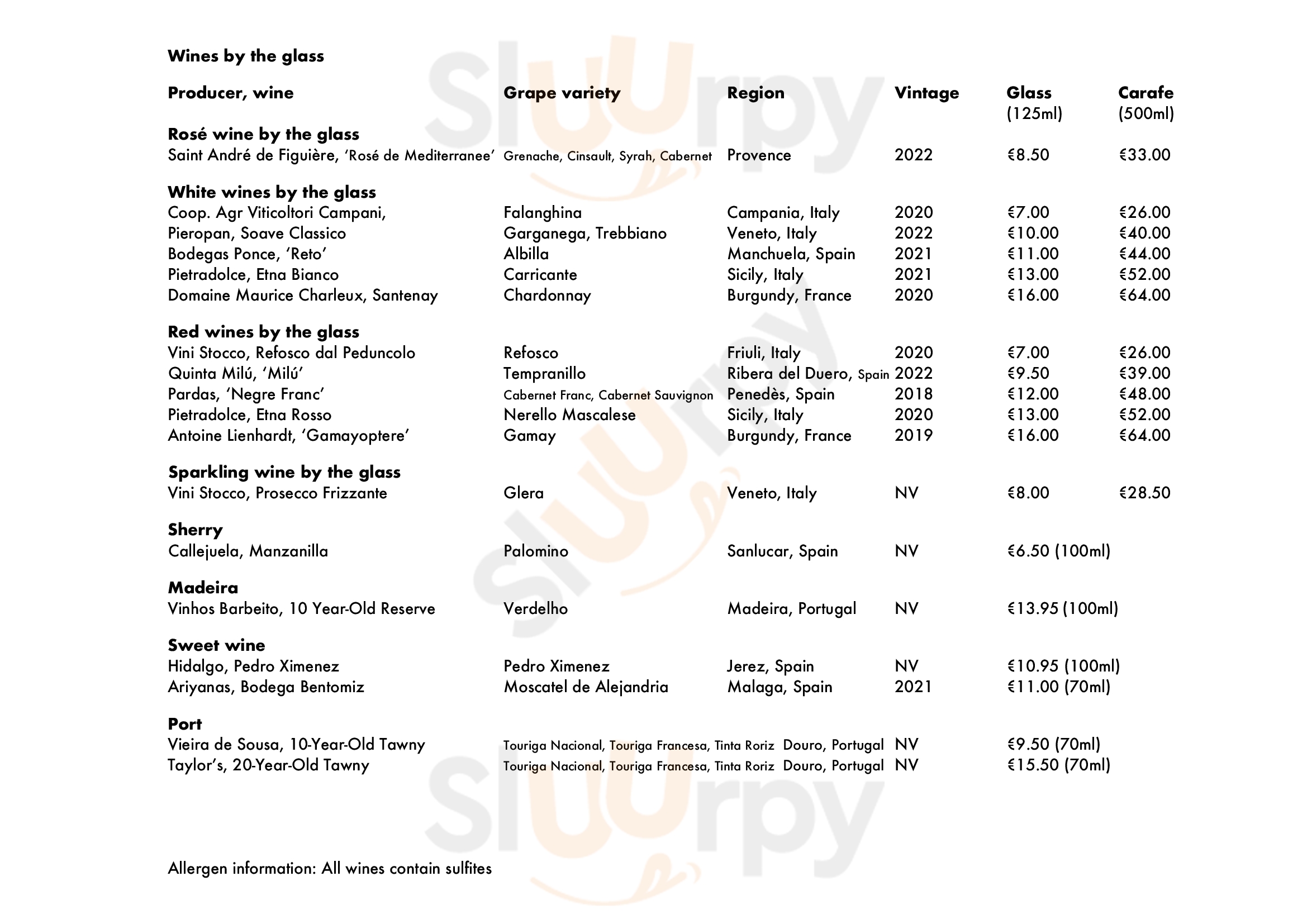 Etto Dublin Menu - 1