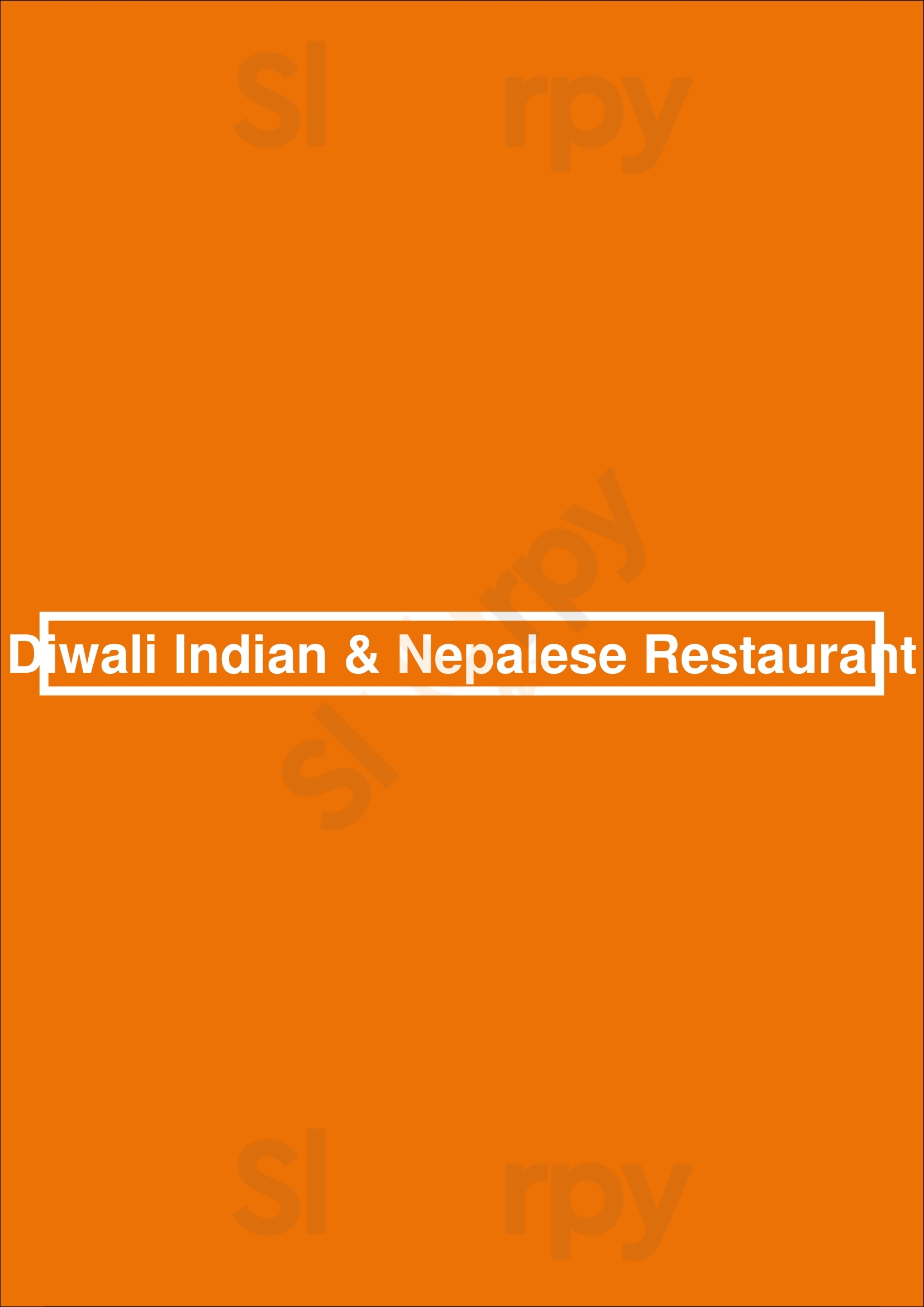 Diwali Indian & Nepalese Restaurant Dublin Menu - 1