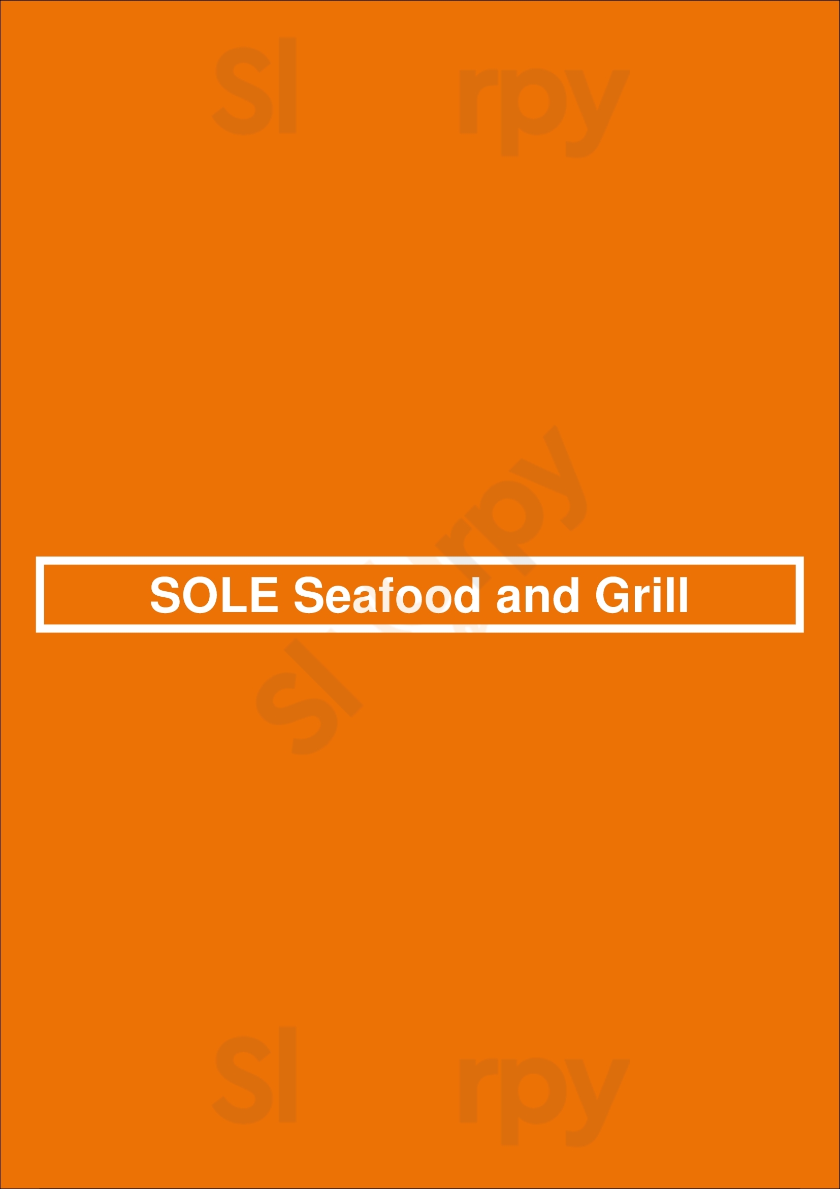 Sole Seafood And Grill Dublin Menu - 1