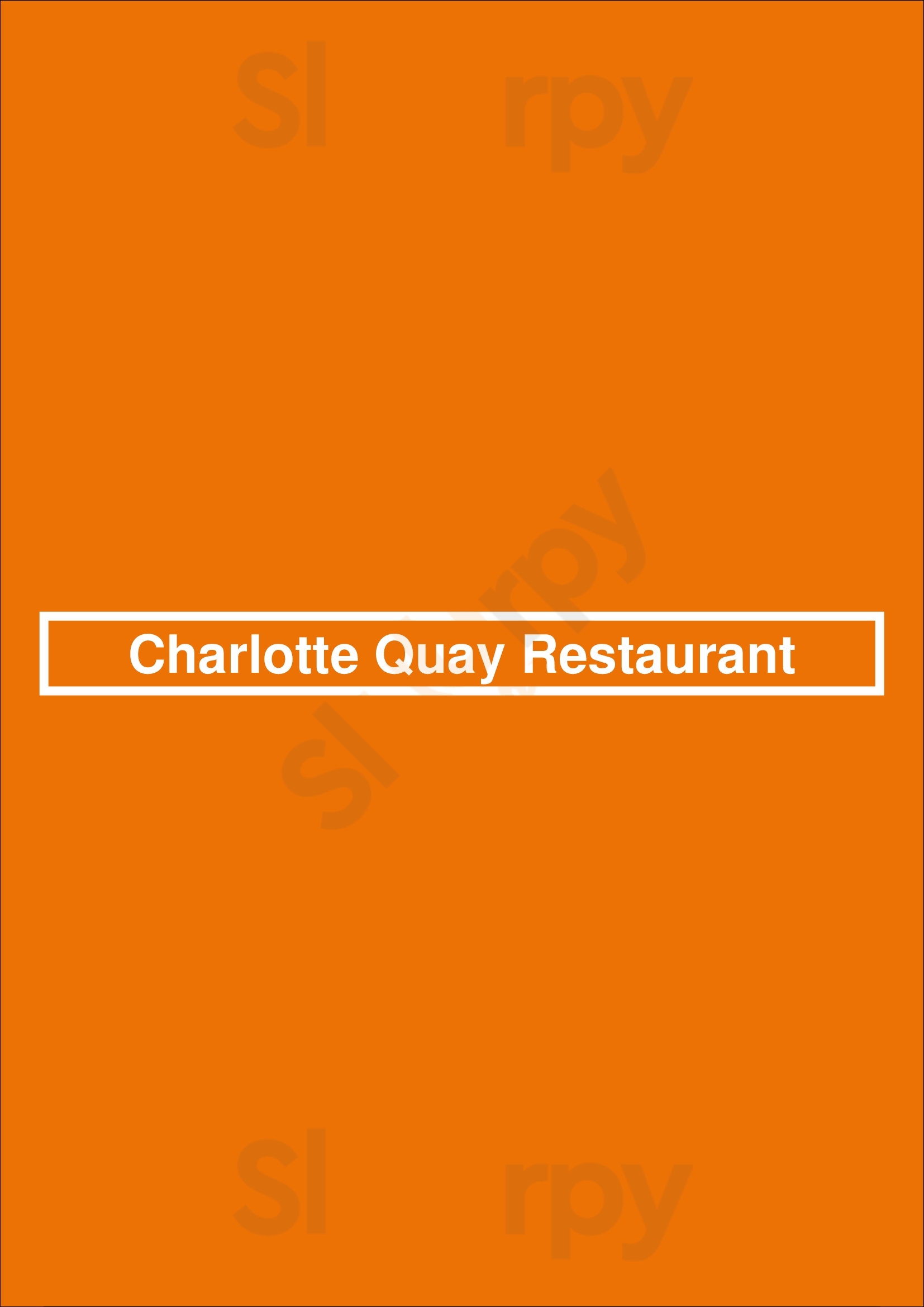 Charlotte Quay Restaurant Dublin Menu - 1