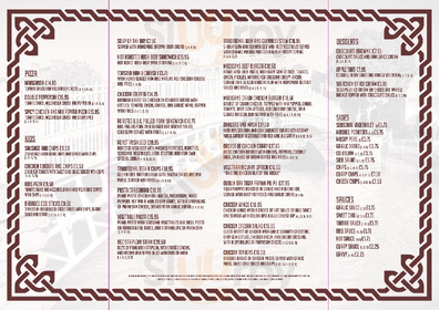 Madigan's Pub North Earl Street menu