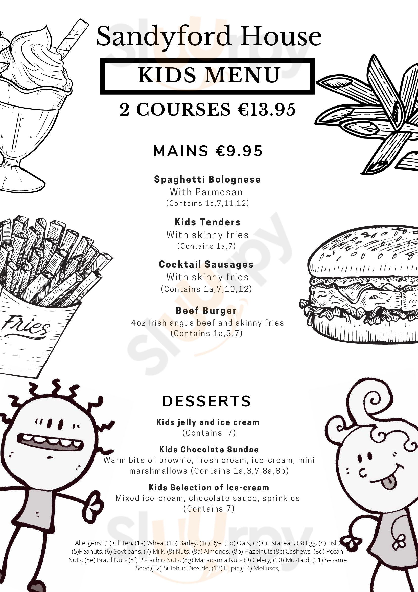 Sandyford House Sandyford Menu - 1
