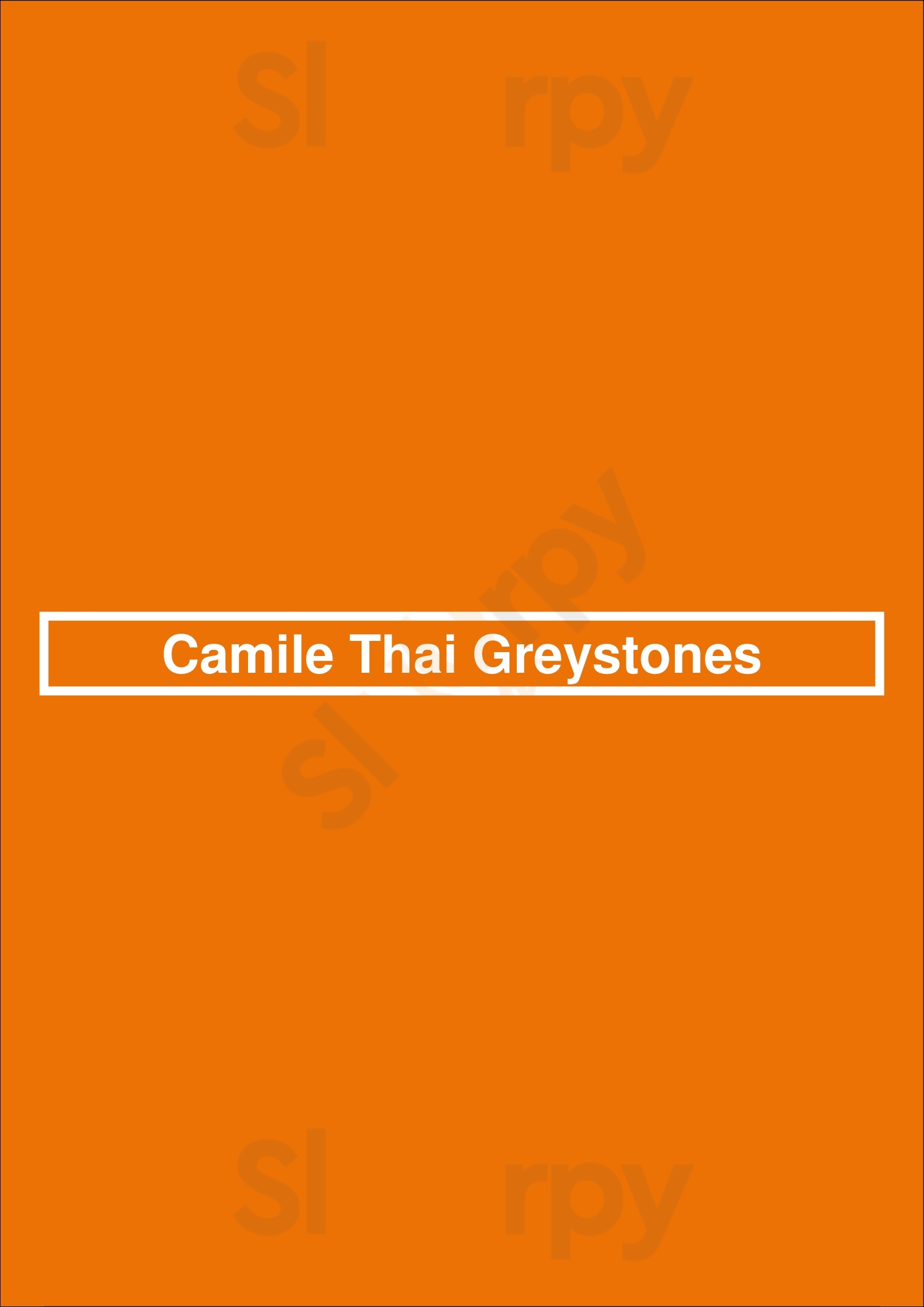 Camile Thai Greystones Greystones Menu - 1