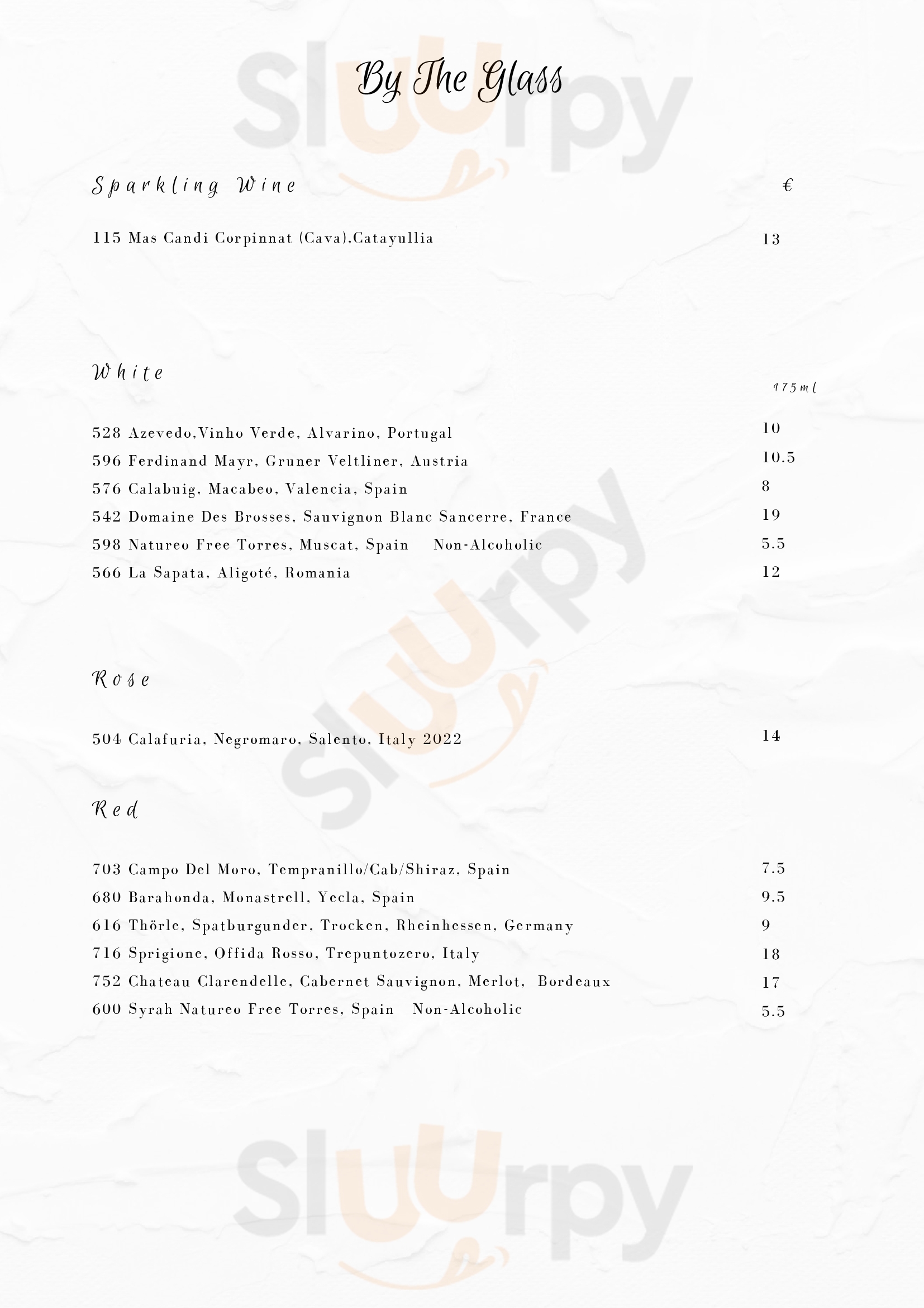 West Restaurant Barna Menu - 1
