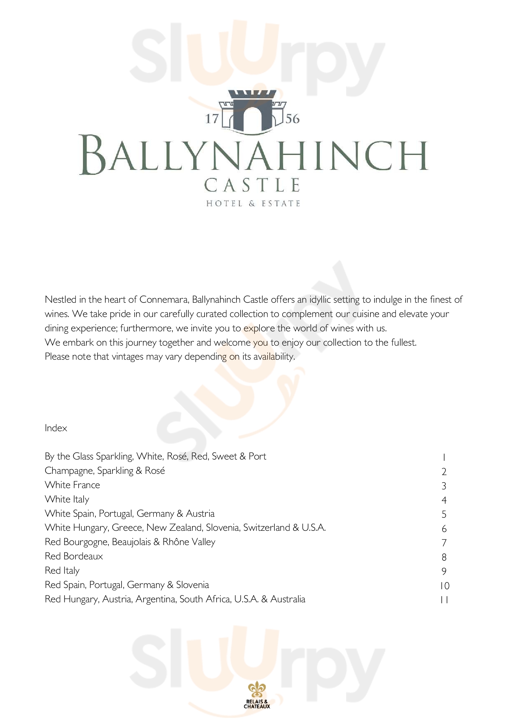 Owenmore Restaurant Recess Menu - 1